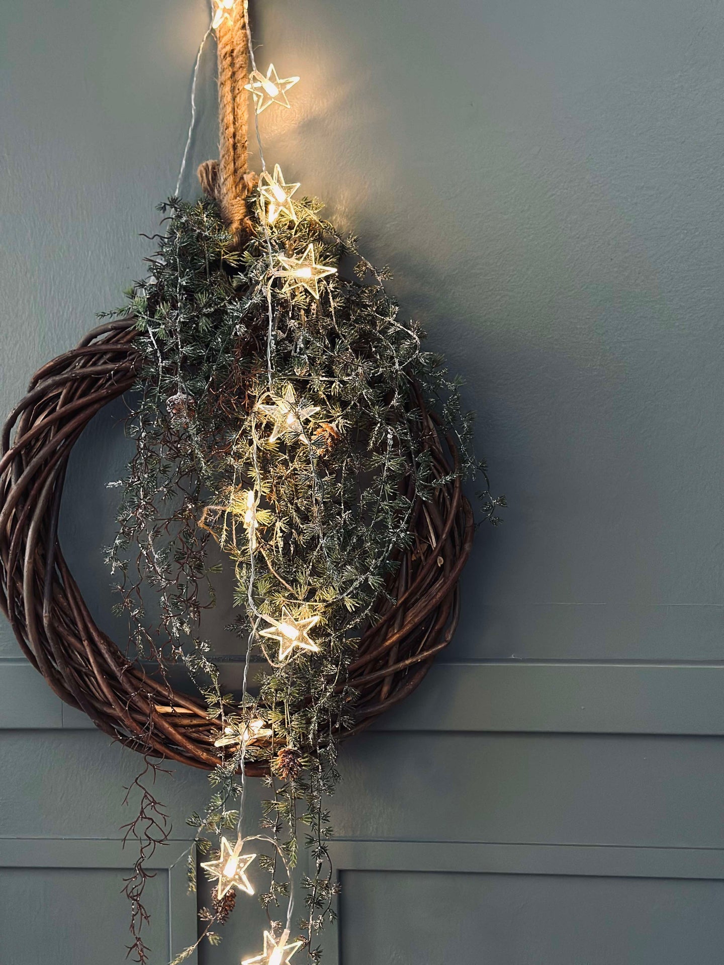 LED-lyskjede med 10 stjerner