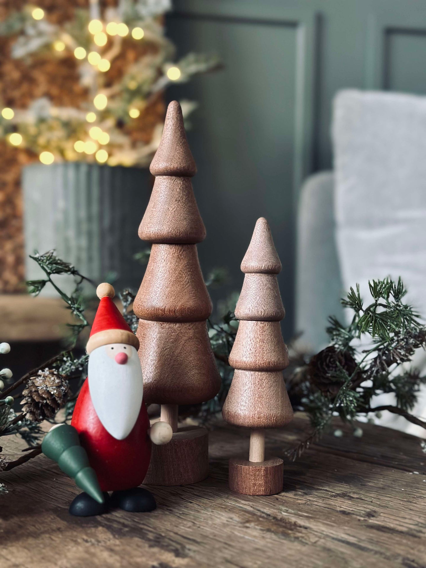 Juletre Wood - Brun stor