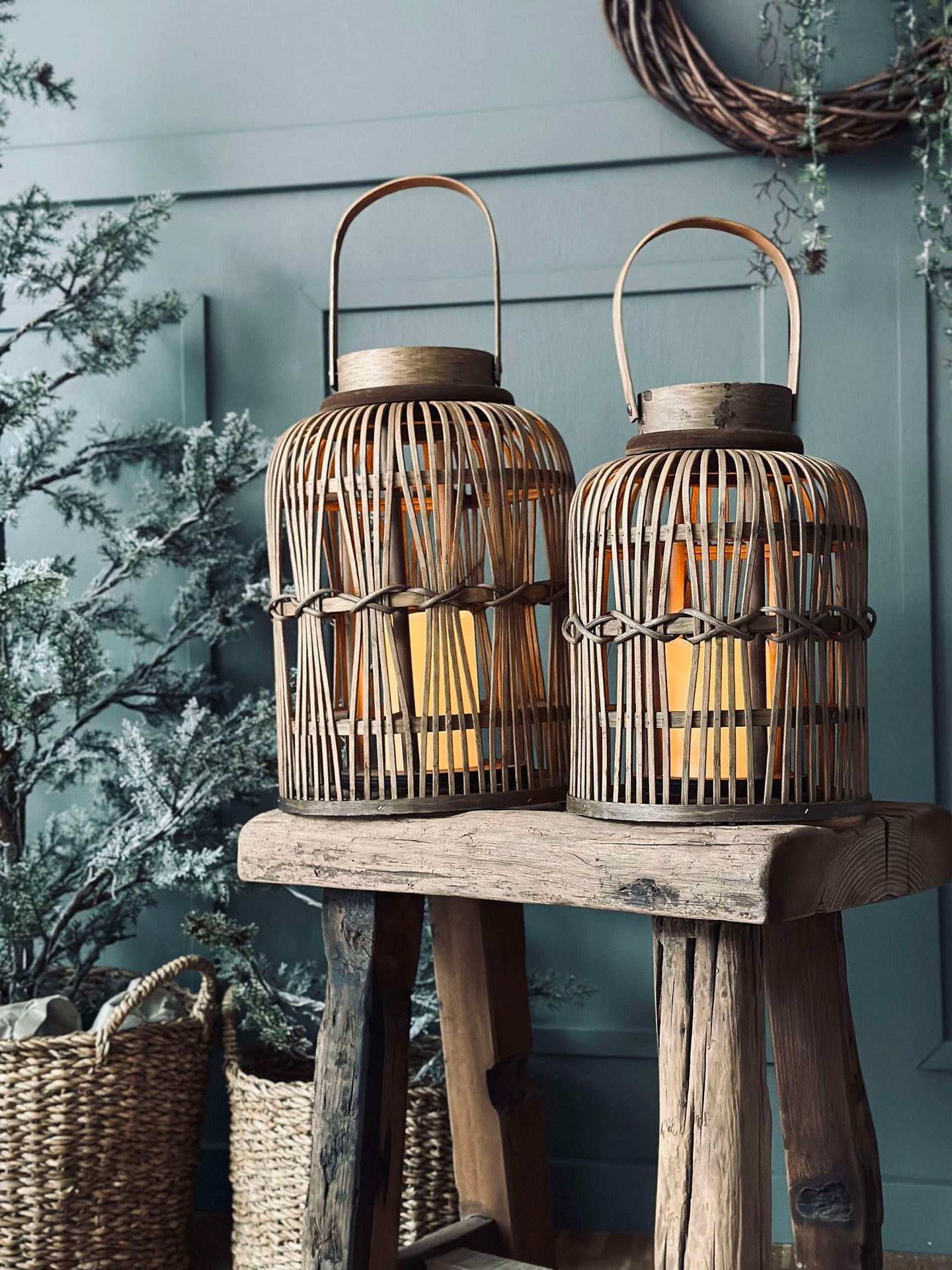 Lanterne med LED-lys - Liten