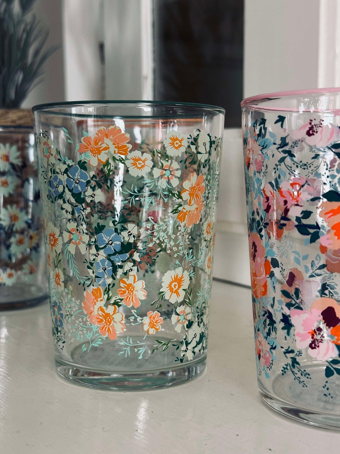 Drikkeglass Flora - pakke med 4 stk