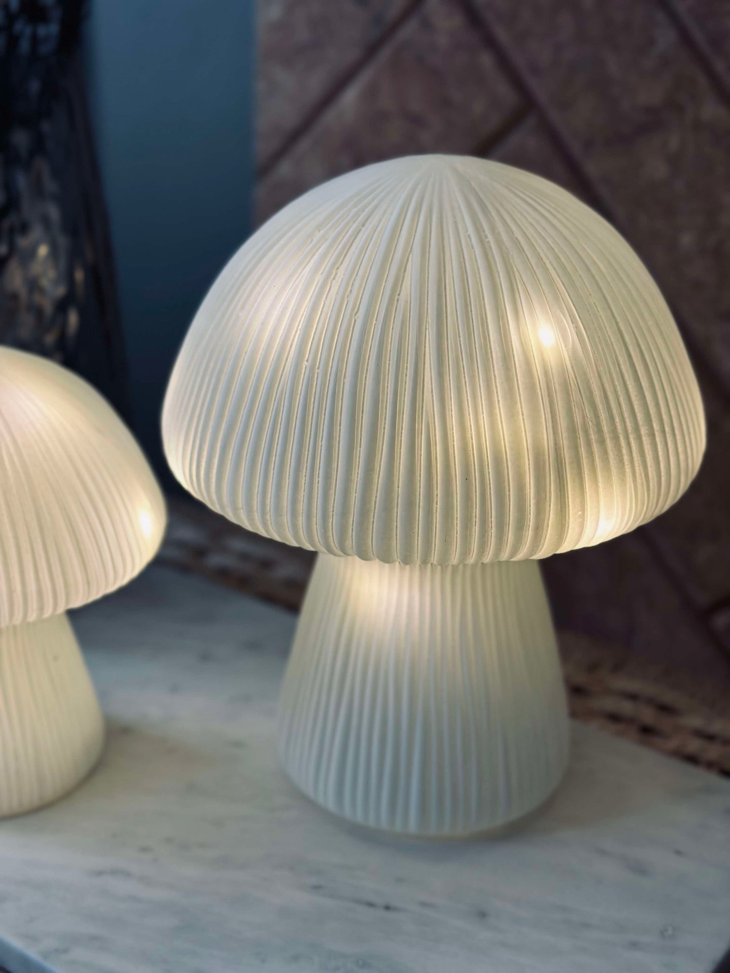 Mushroom Astrid - Hvit 20 cm