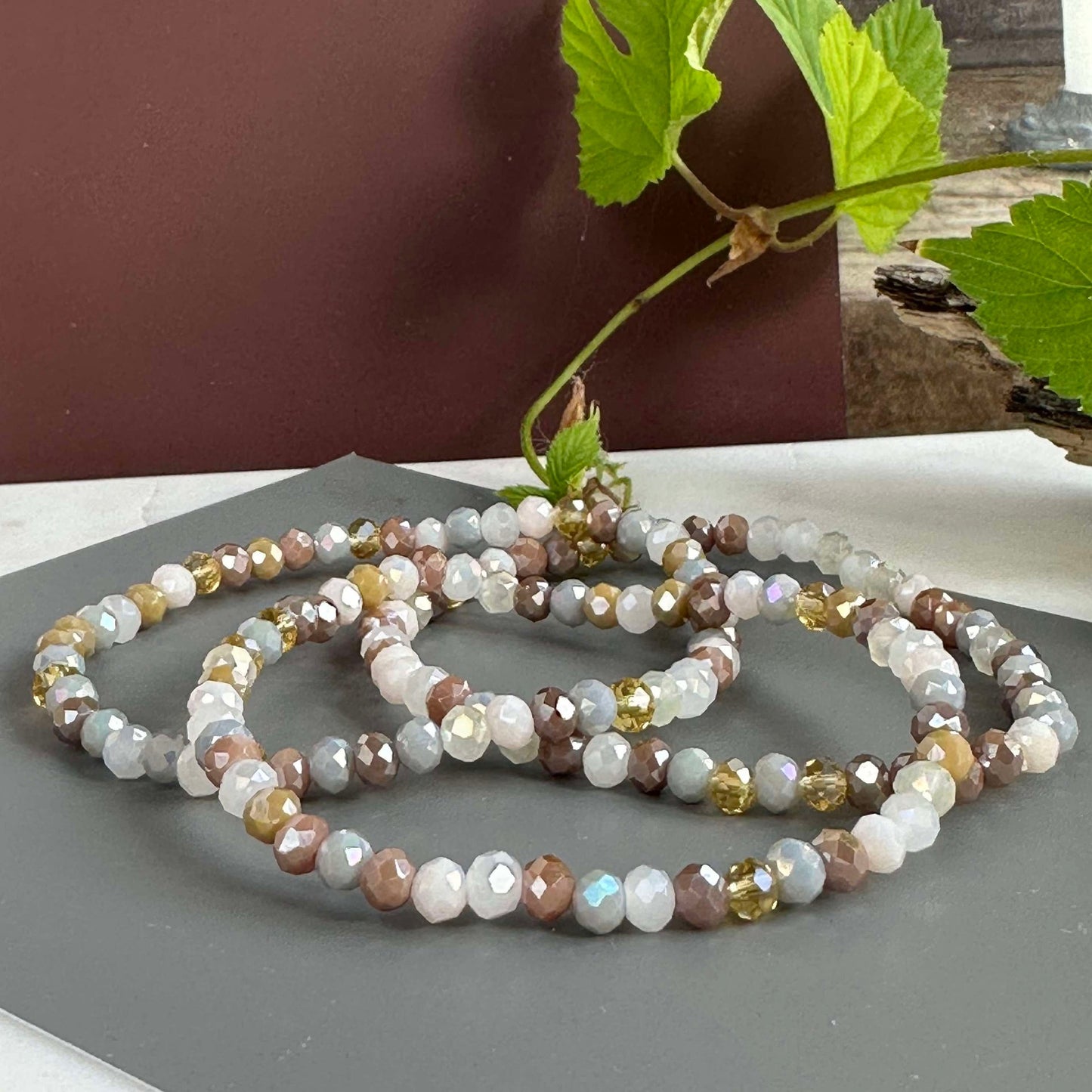 Armbånd ANNA Nature - Sett med 3 stk