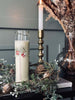 Kalenderlys i glass - Dansk Jul