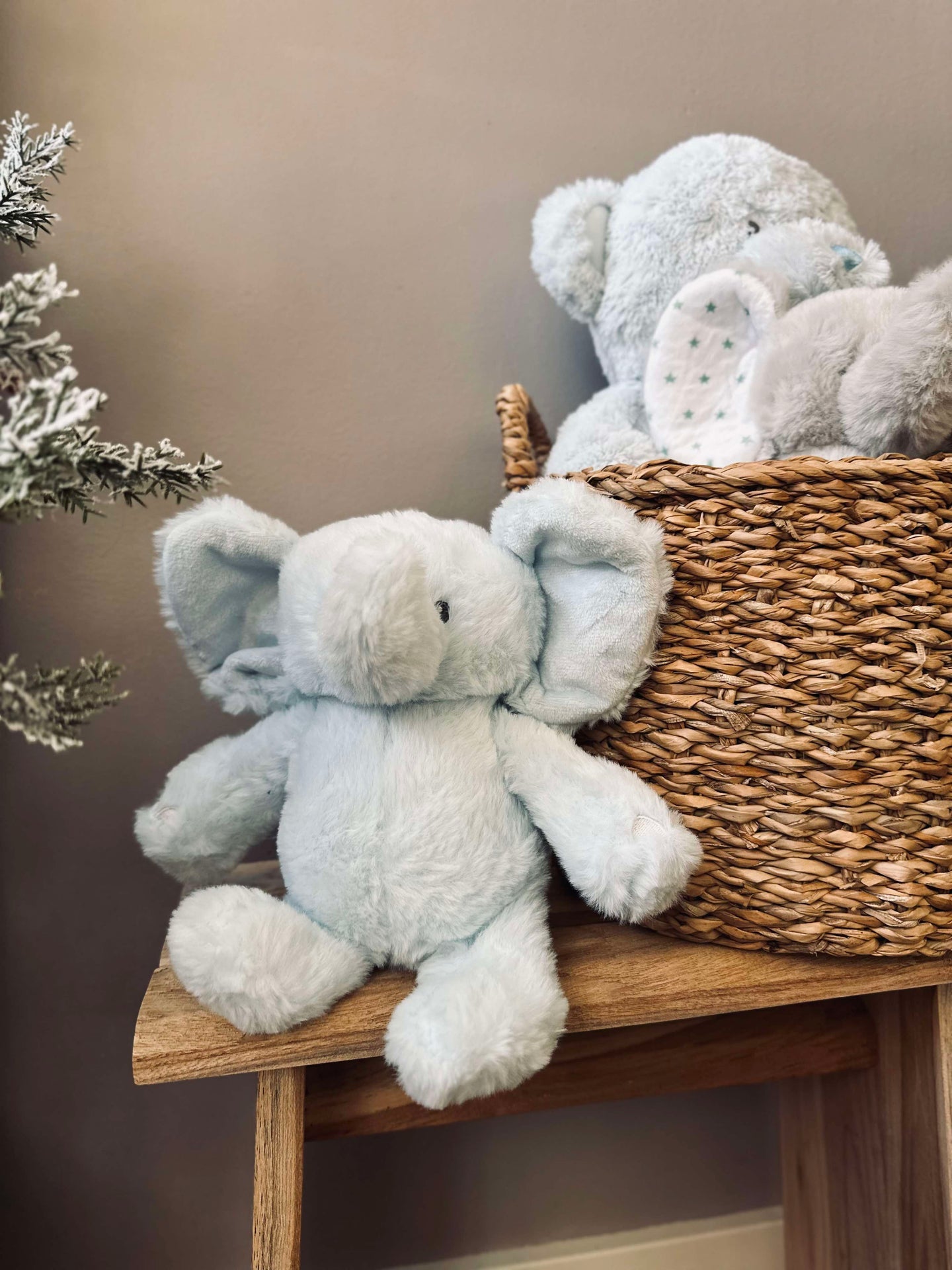 Bamse Elefant 25cm - Lyseblå
