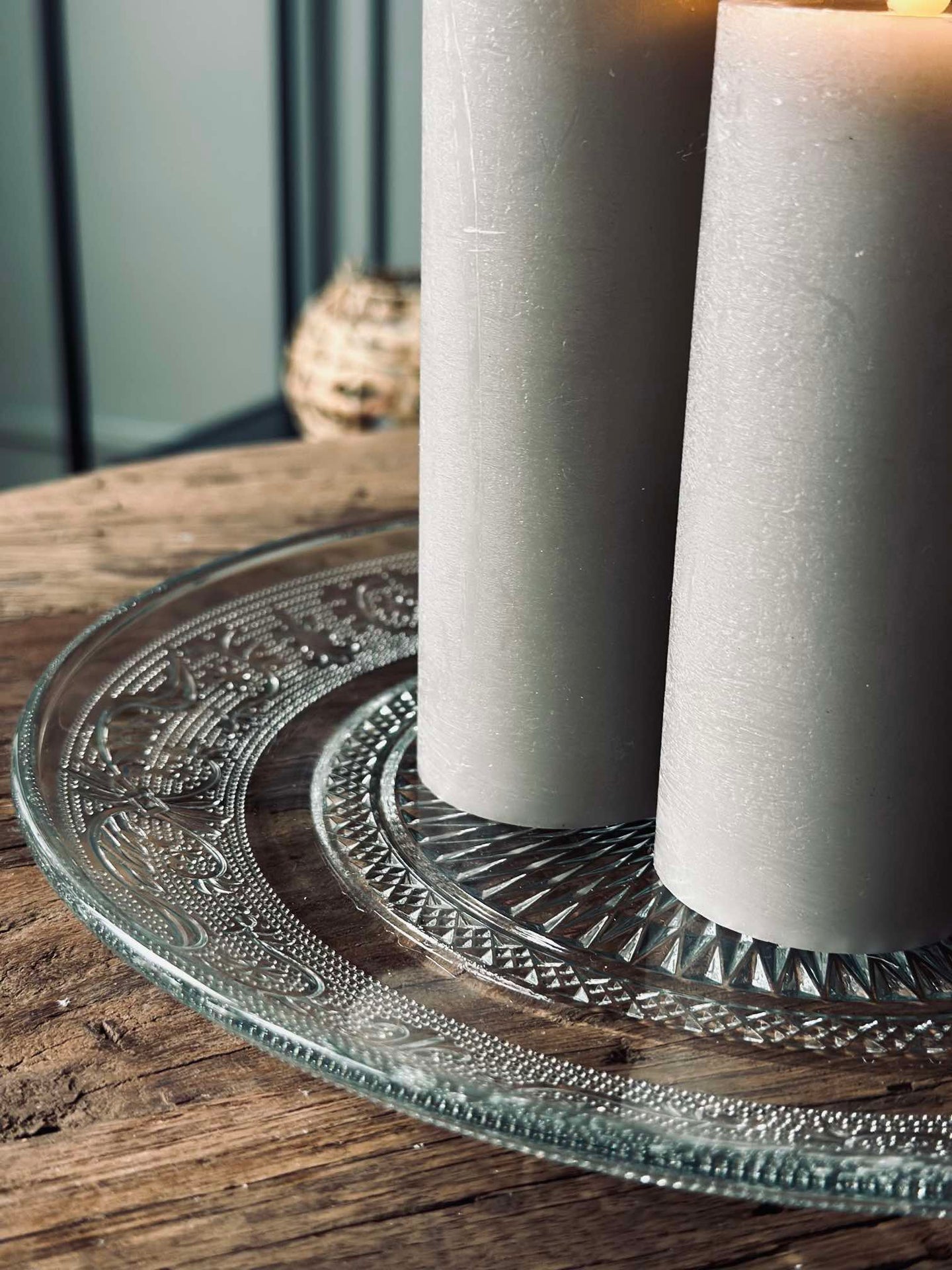 Tallerken i glass - 25 cm