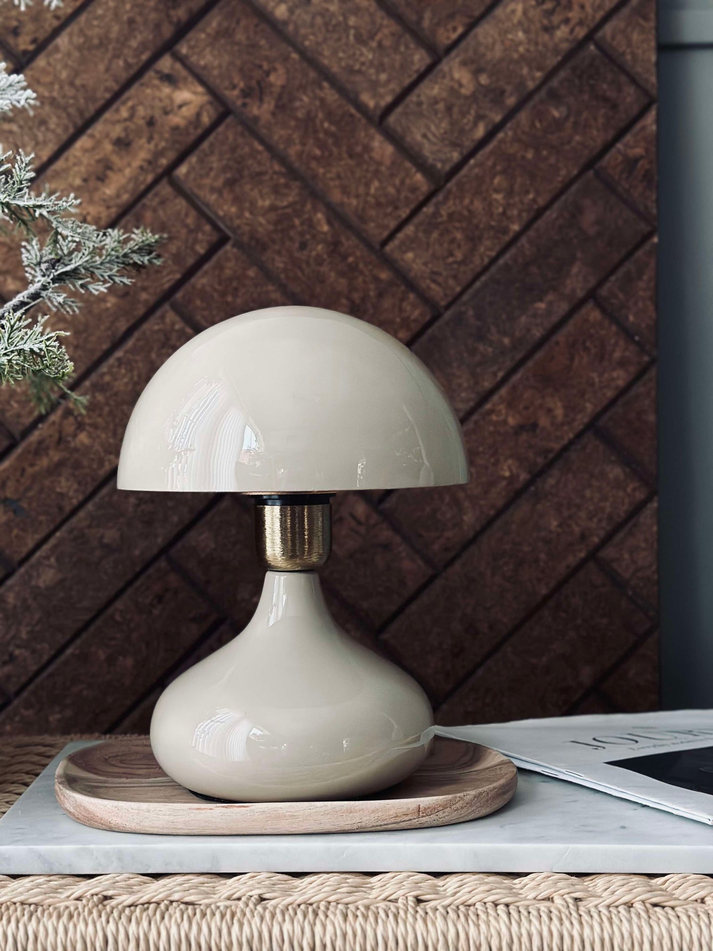 Bordlampe NOYA - Beige