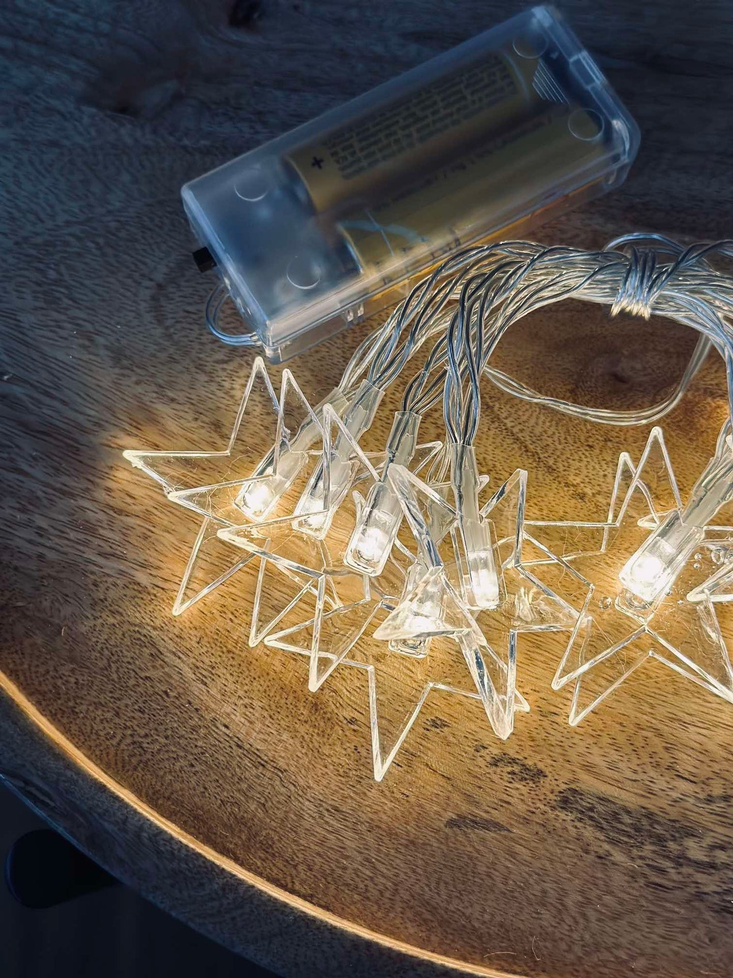 LED-lyskjede med 10 stjerner