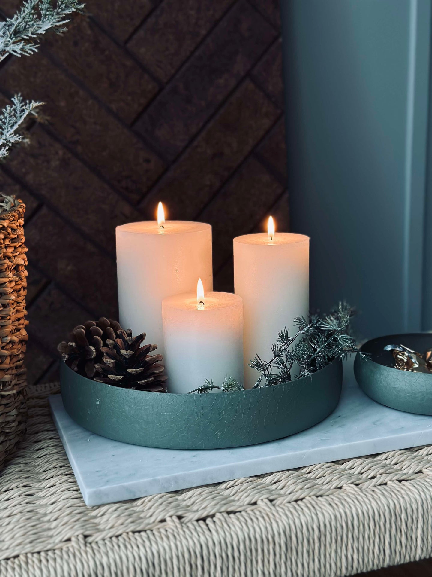 NOYA serveringsfat 26 cm - Grønn