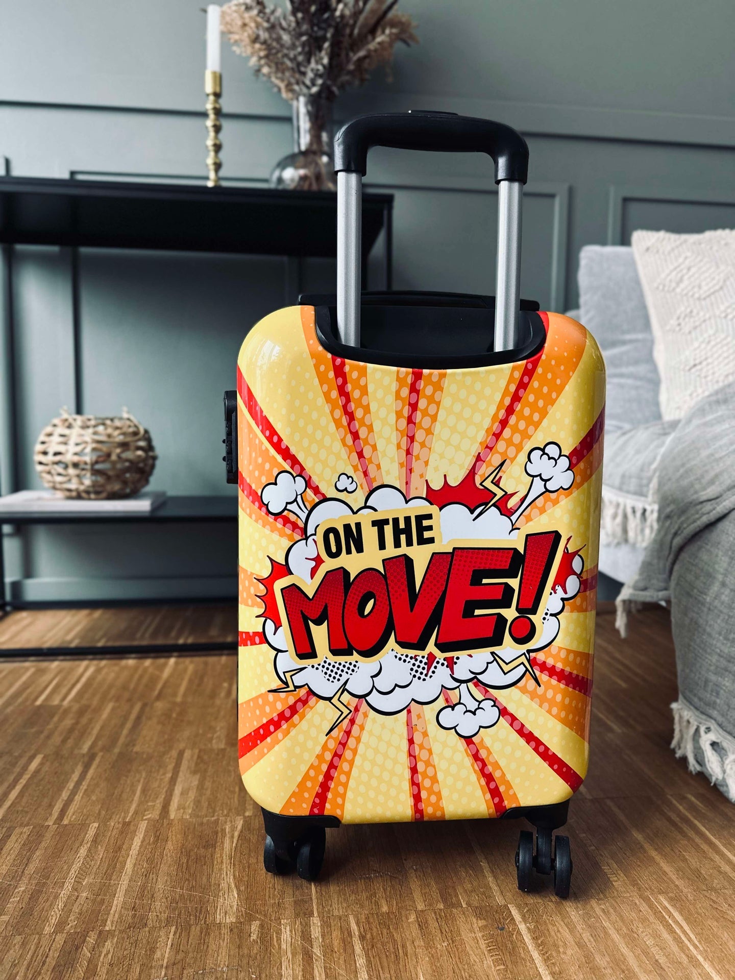 Trolley Koffert 55 cm - Gul lettvekt