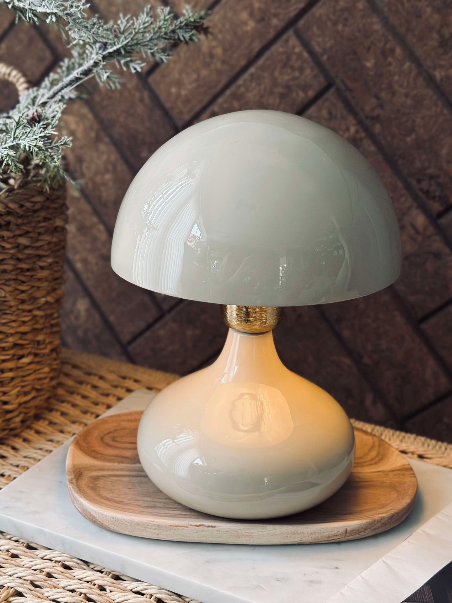 Bordlampe NOYA - Beige