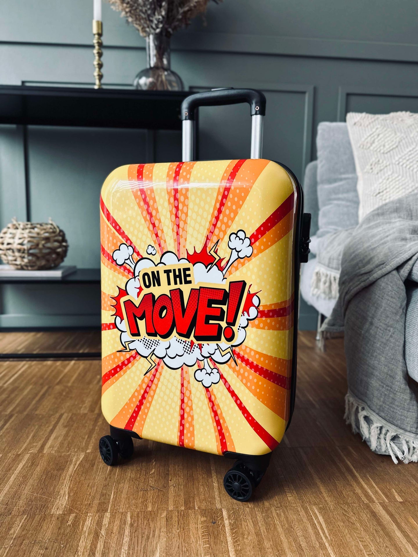 Trolley Koffert 55 cm - Gul lettvekt