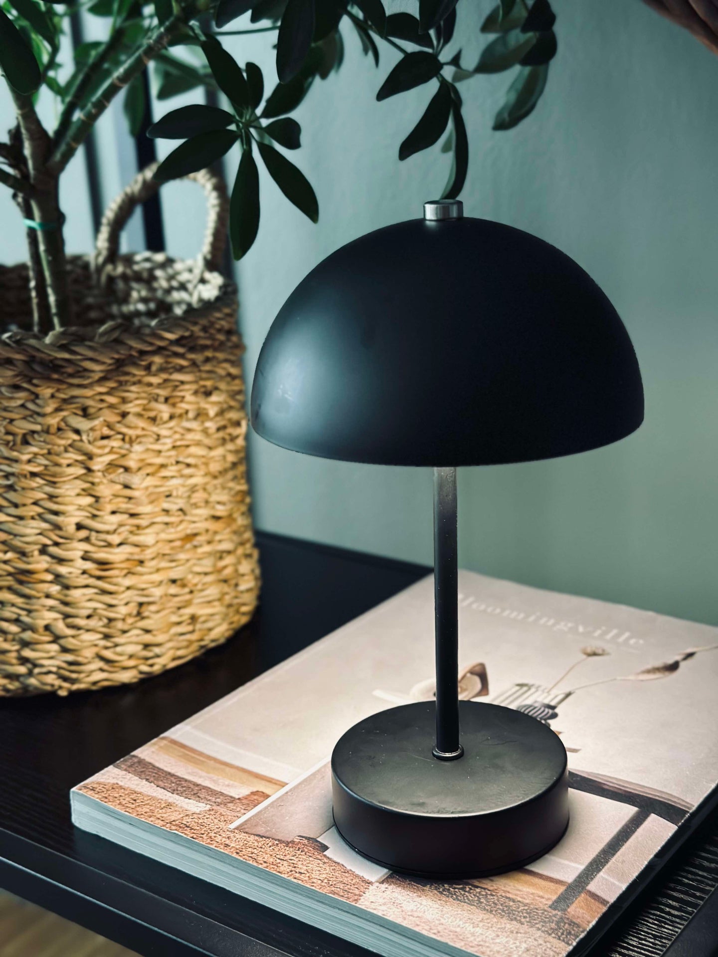 Bordlampe med touch - Svart
