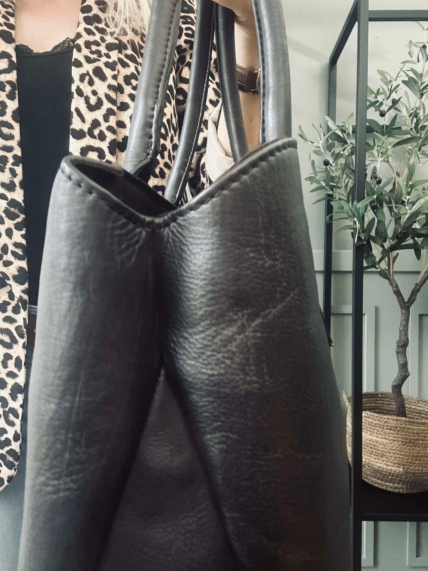 Arbeidstaske / shopper Brown  – Soft leather