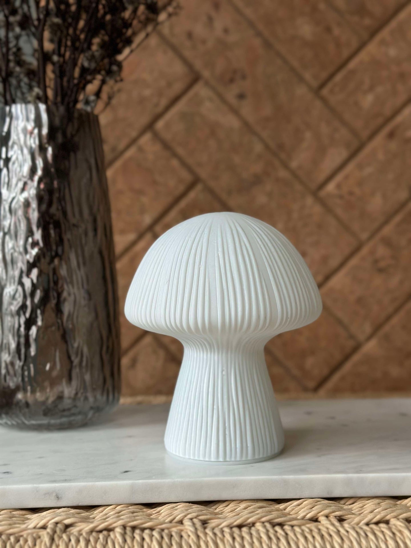 Mushroom Astrid - White 15 cm