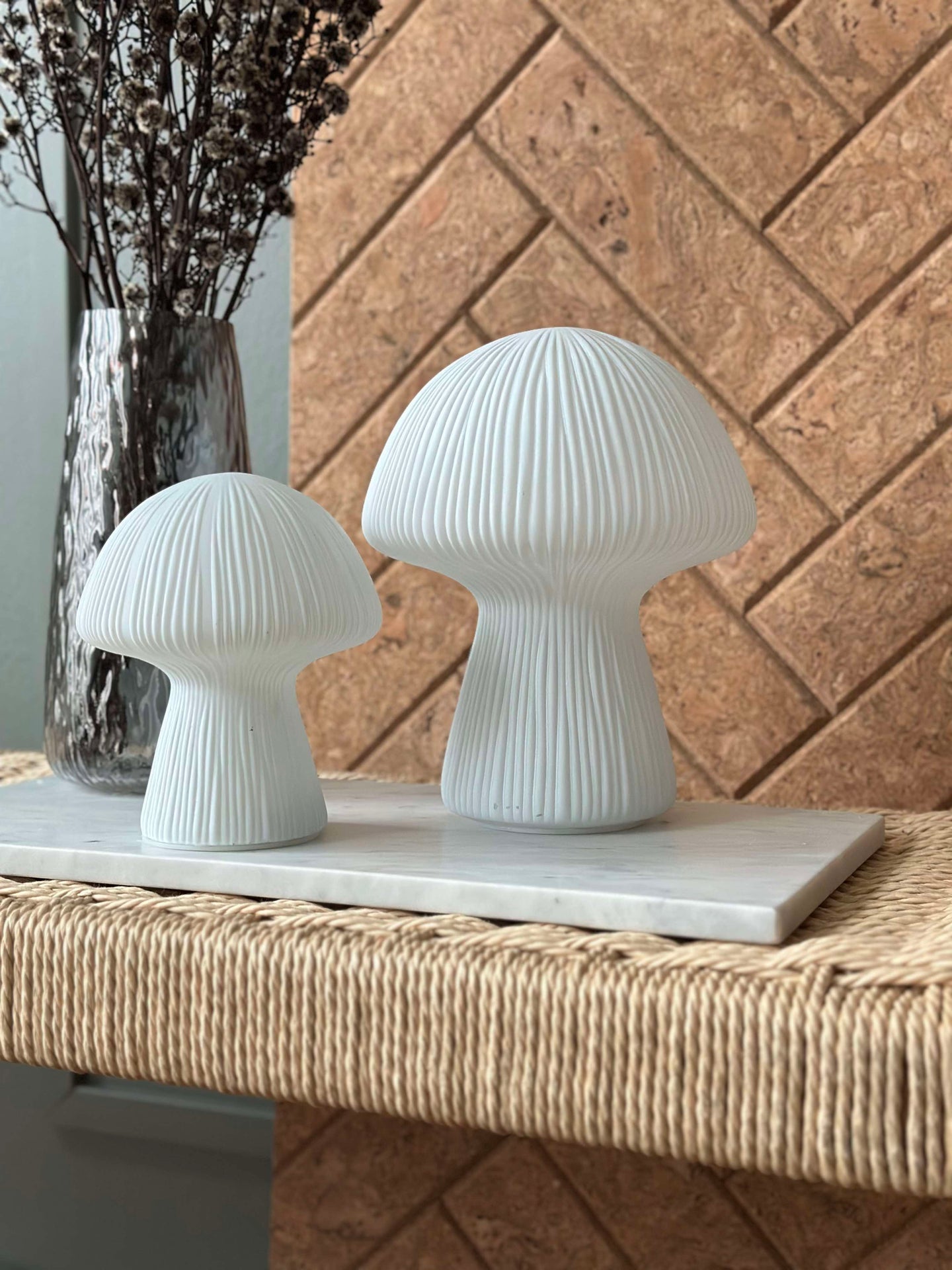 Mushroom Astrid - Hvit 20 cm