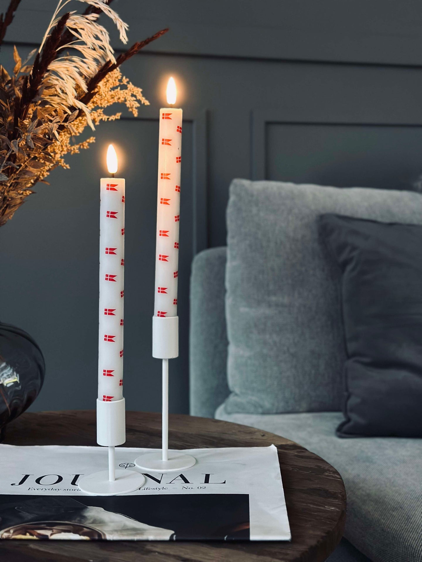 LED Scenelys 2 stk - Flagg