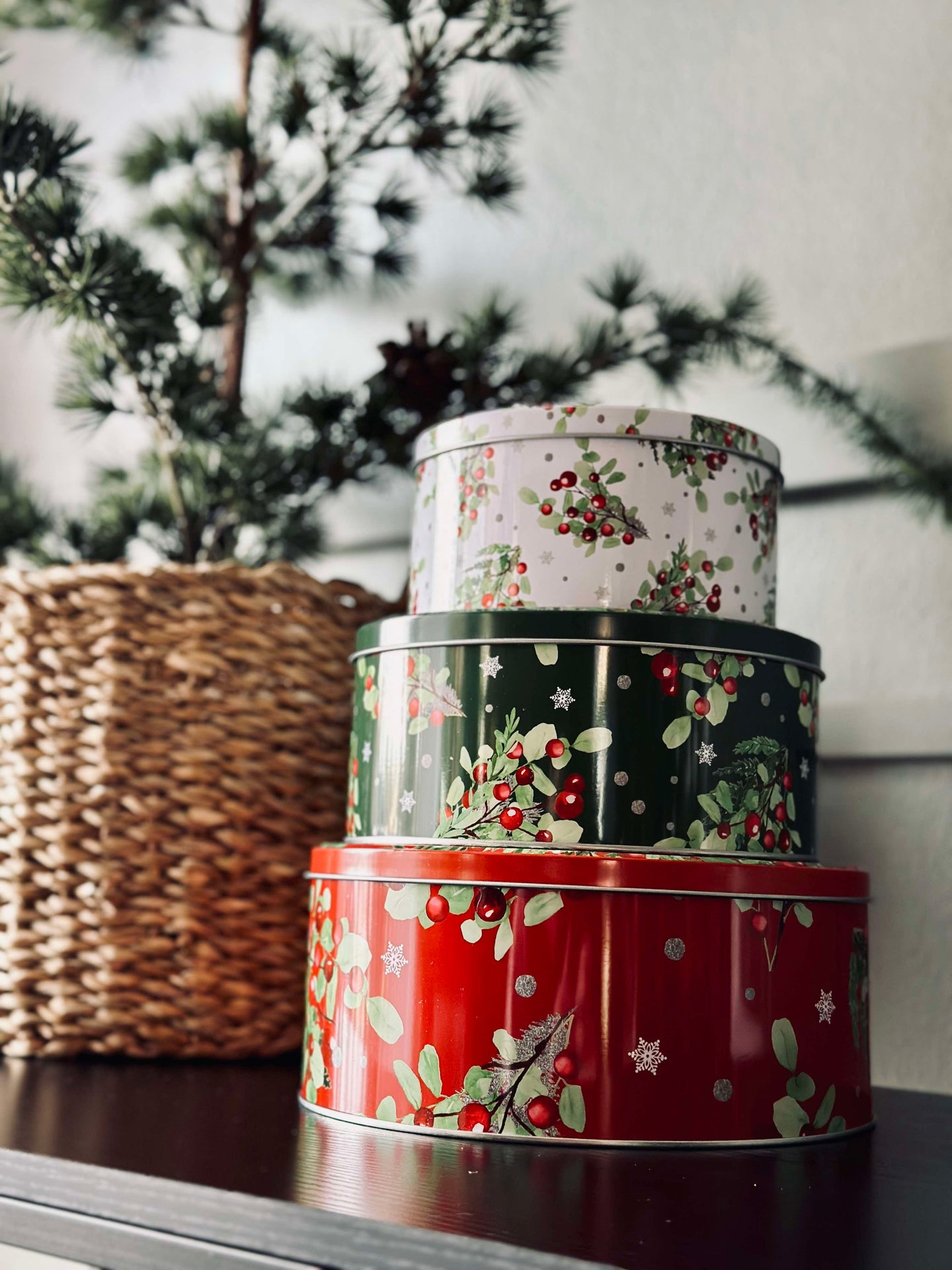 Kakebokser Jul - Sett med 3
