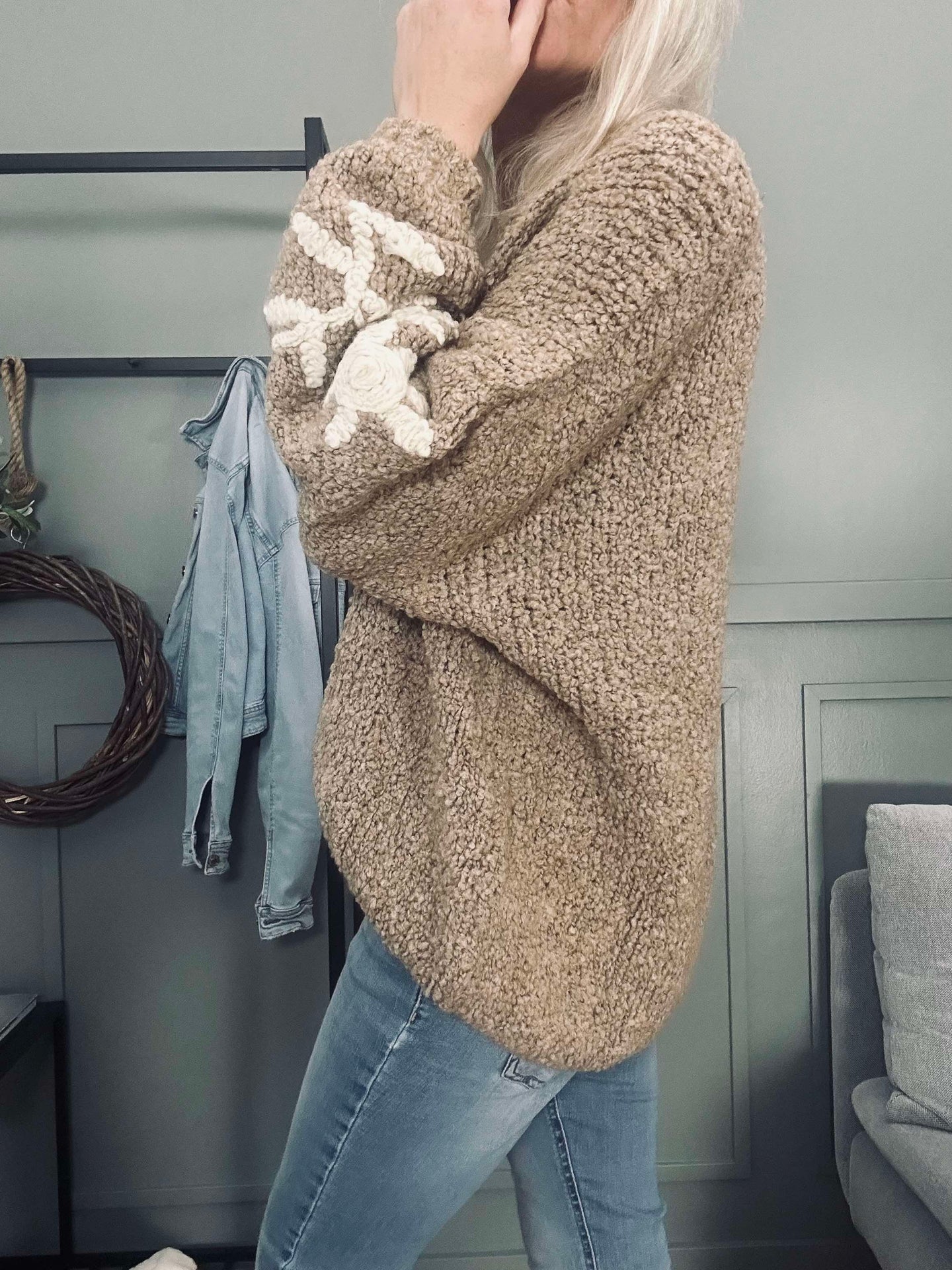 Strikk Almond Beige