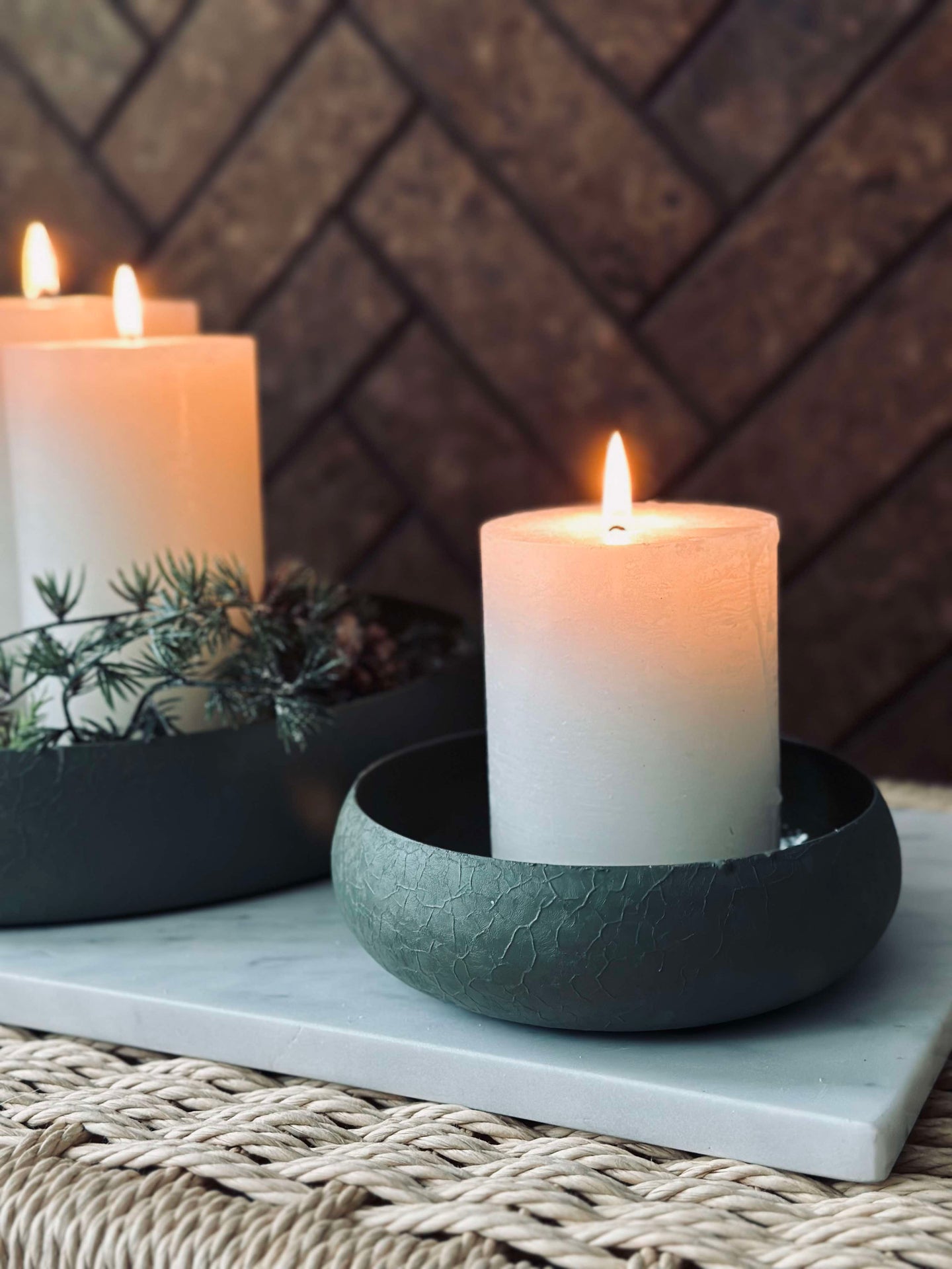 NOVA Serveringsfat 13 cm - Grønn