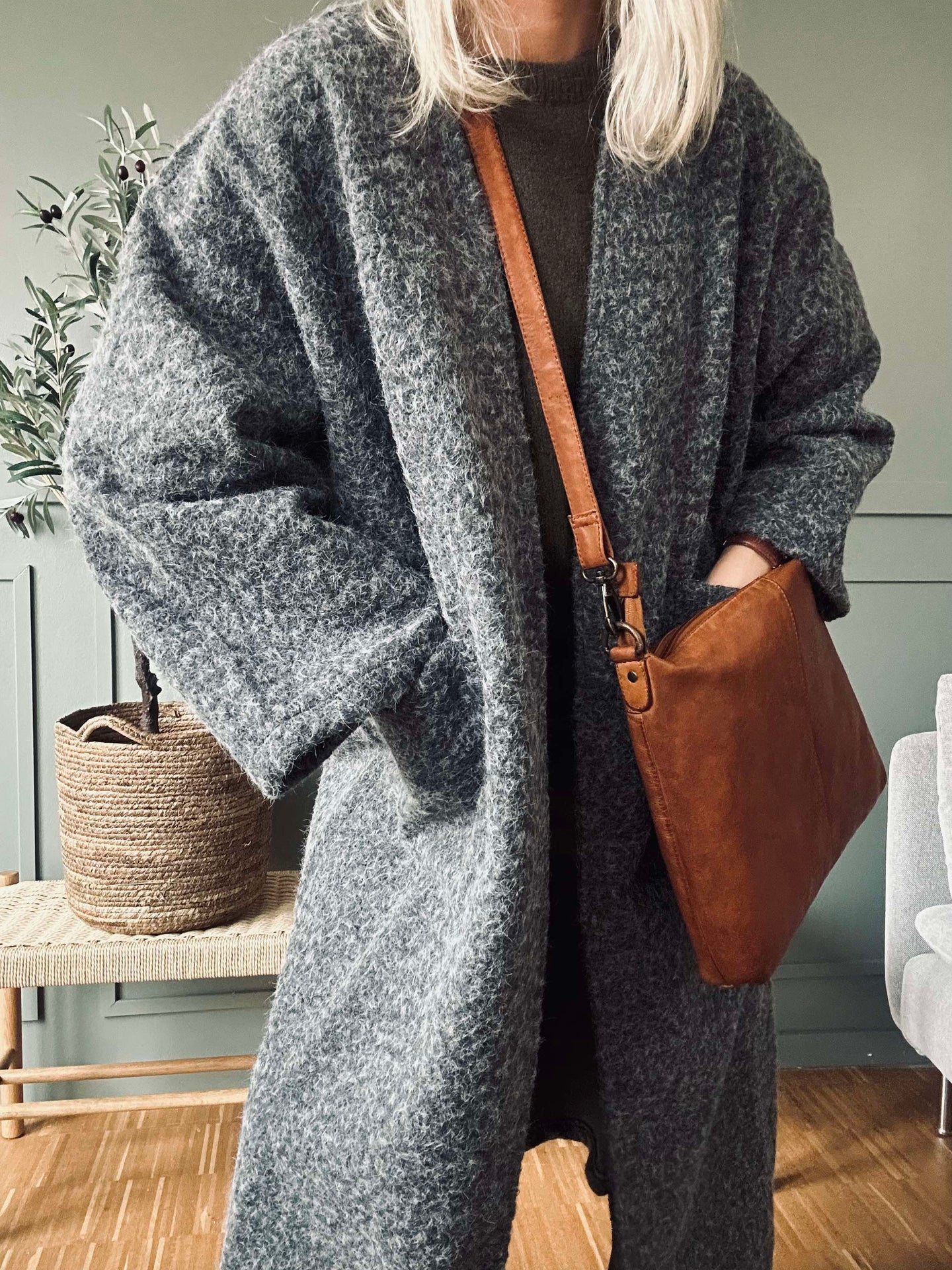 Jakke Belina - Oversize Grå
