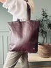 Shopper Cranberry - Myk kalveskinn