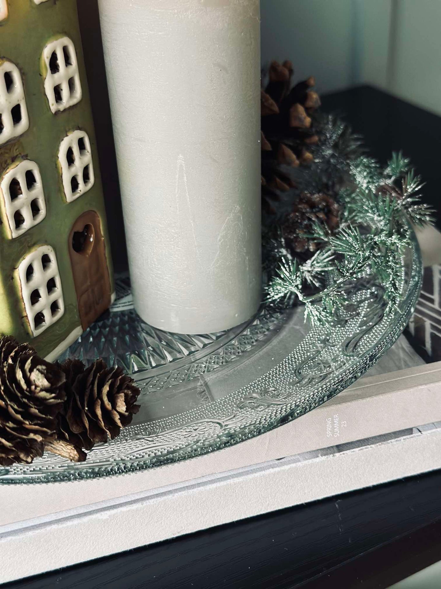 Tallerken i glass - 25 cm