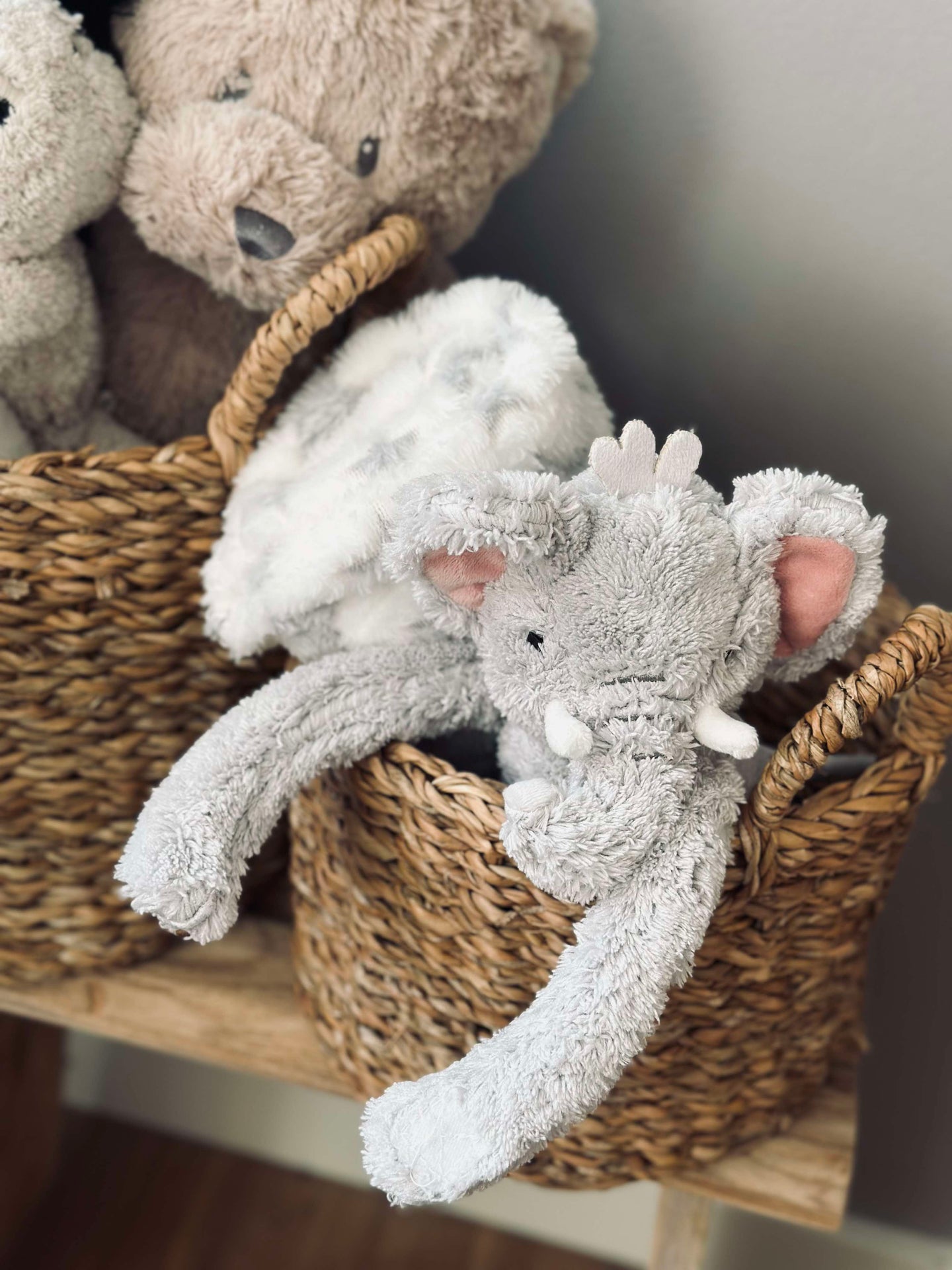 Babypteppe med bamse - Elefant