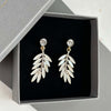 Øreringer Feather - White