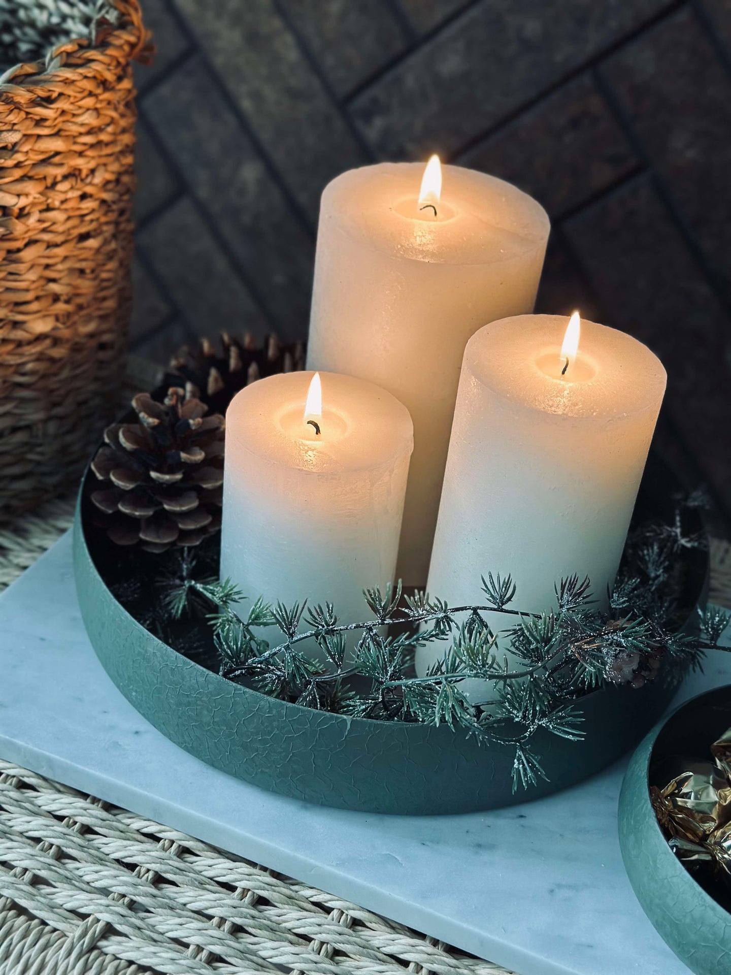 NOYA serveringsfat 26 cm - Grønn