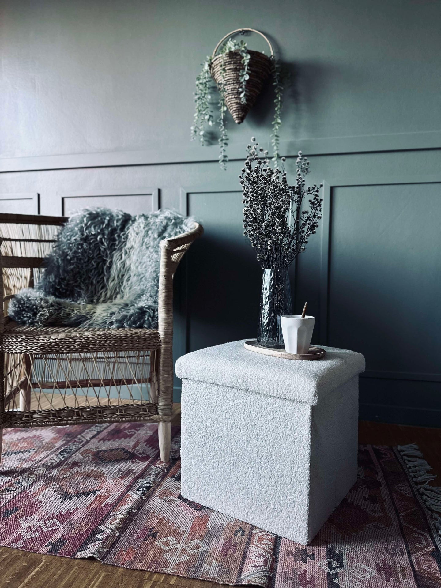 Boks med lokk - Hvit