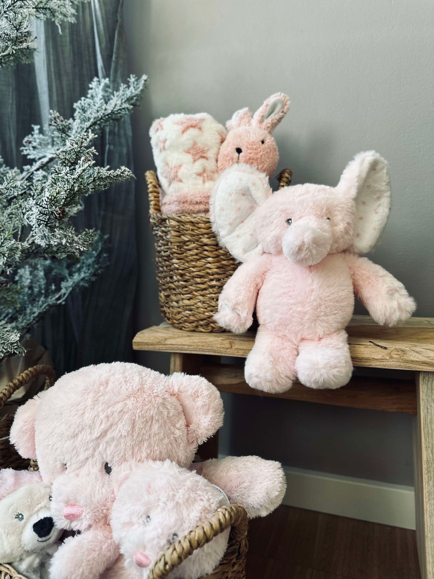 Bamse Elefant 25cm - Lyserosa