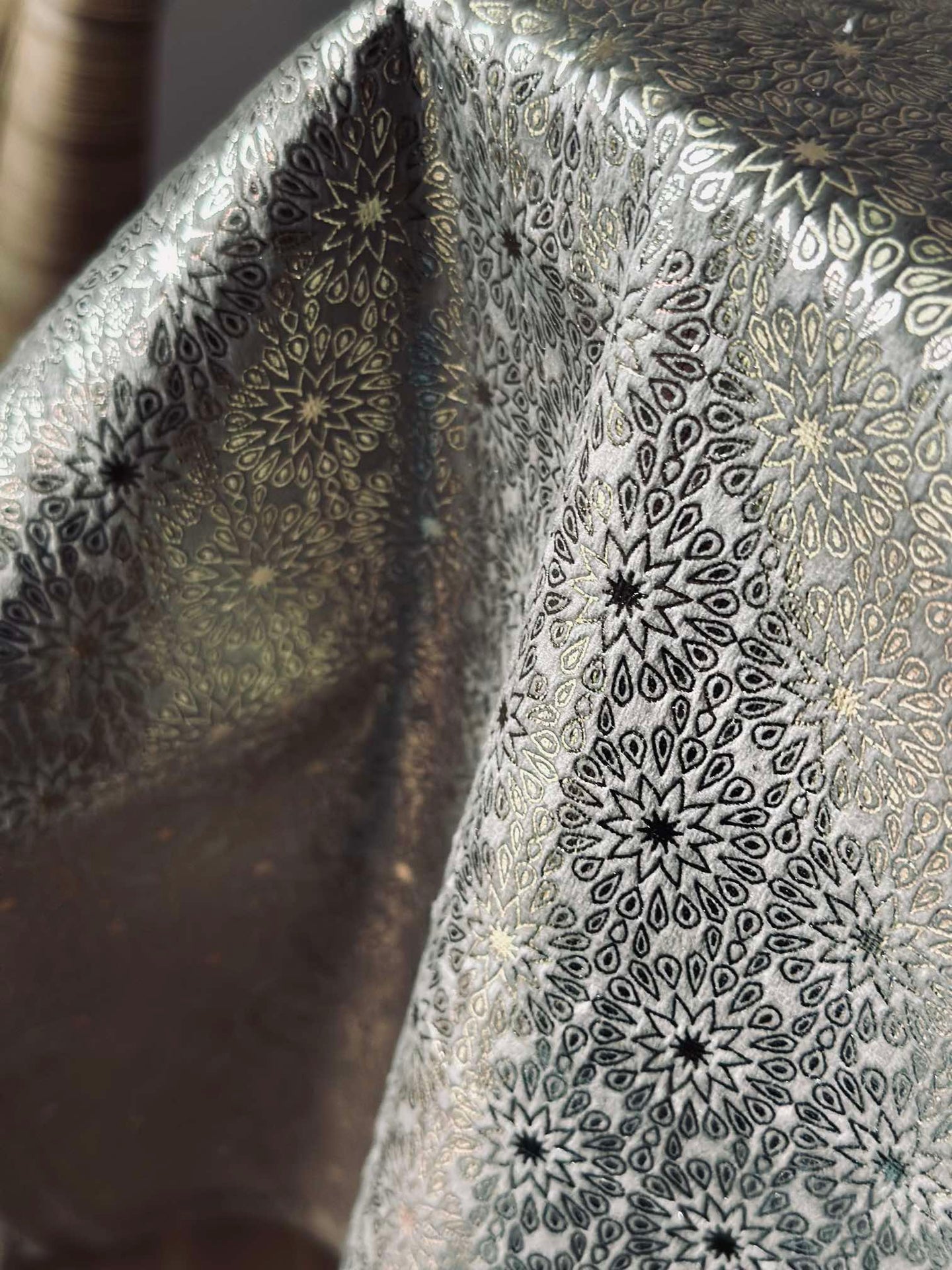 Duk Velour 145x250 cm - Mørk beige