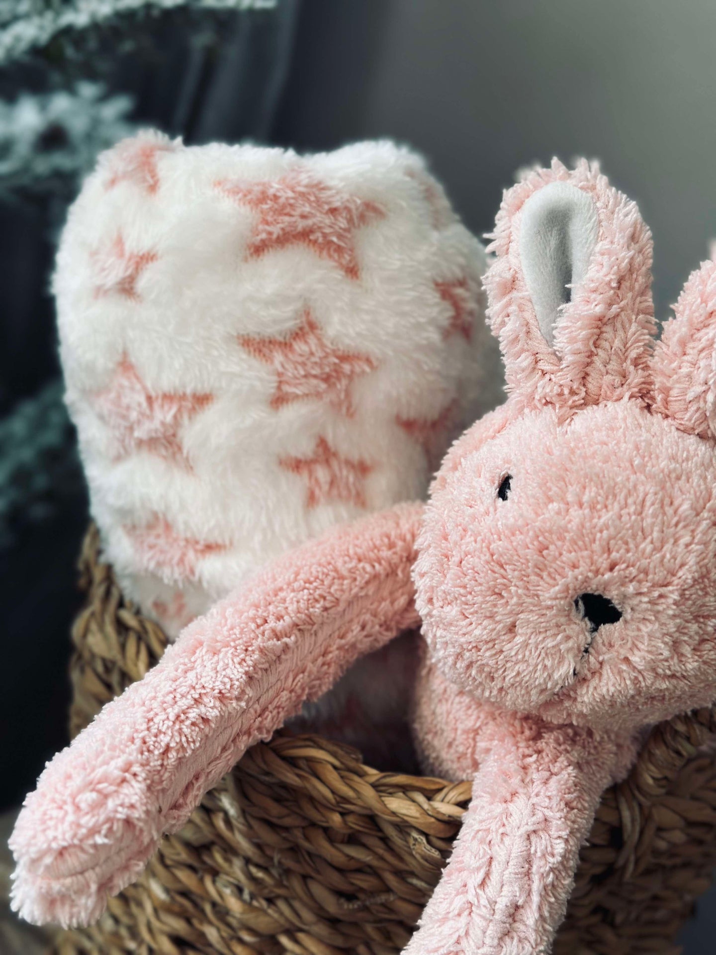 Babyteppe med bamse - Kanin