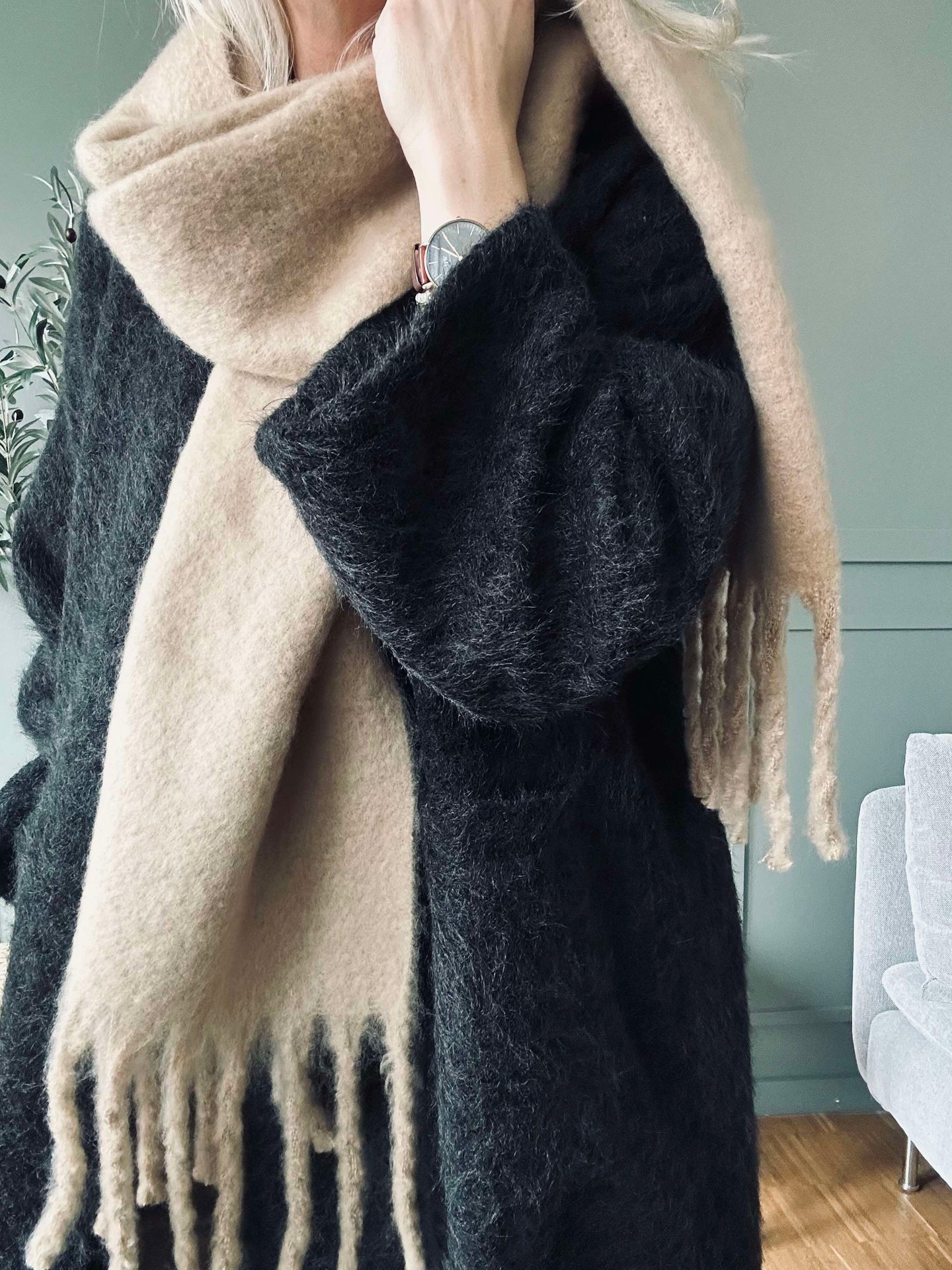 Skjerf Beige