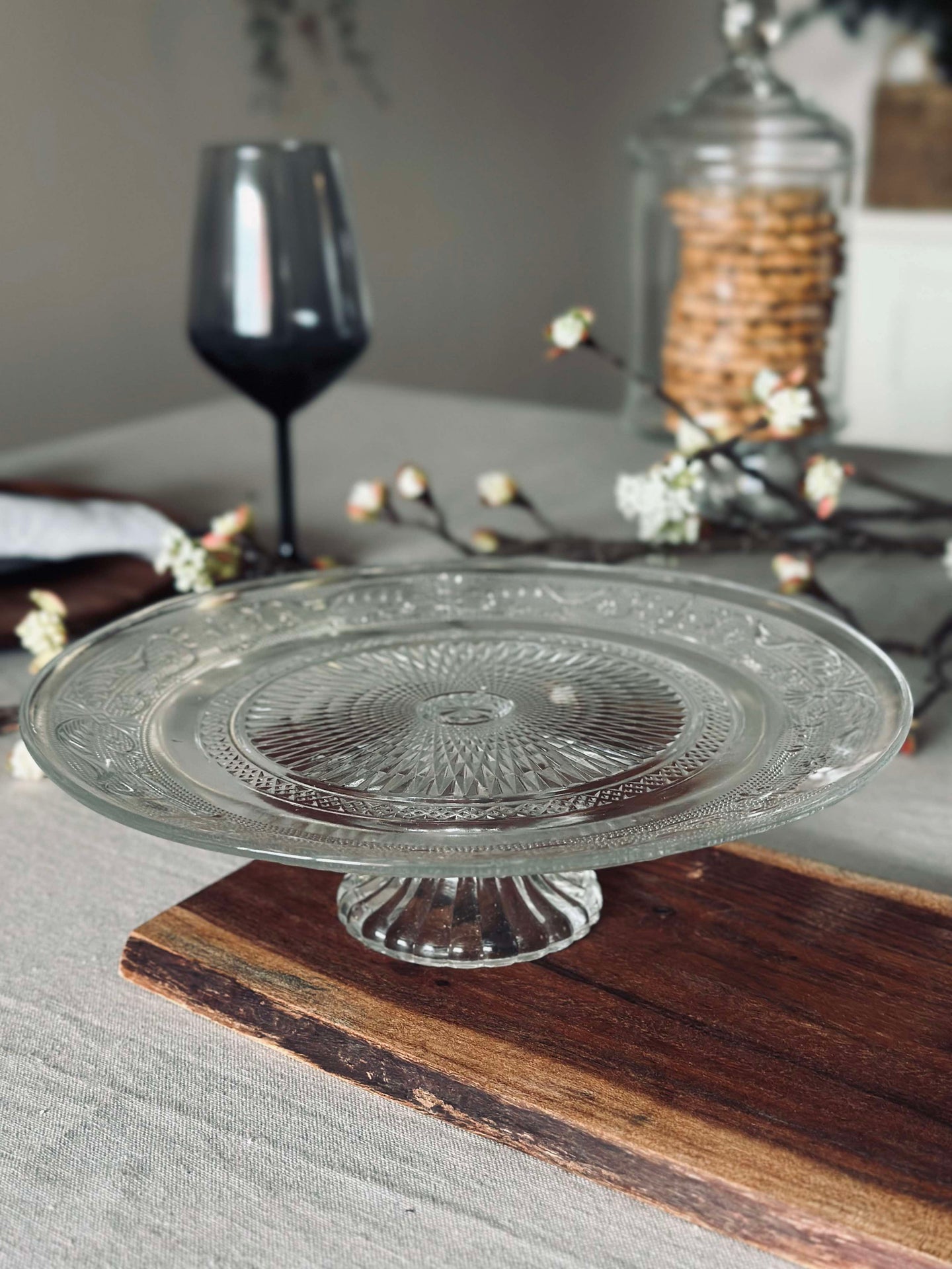 Kakefat i glass 25 cm