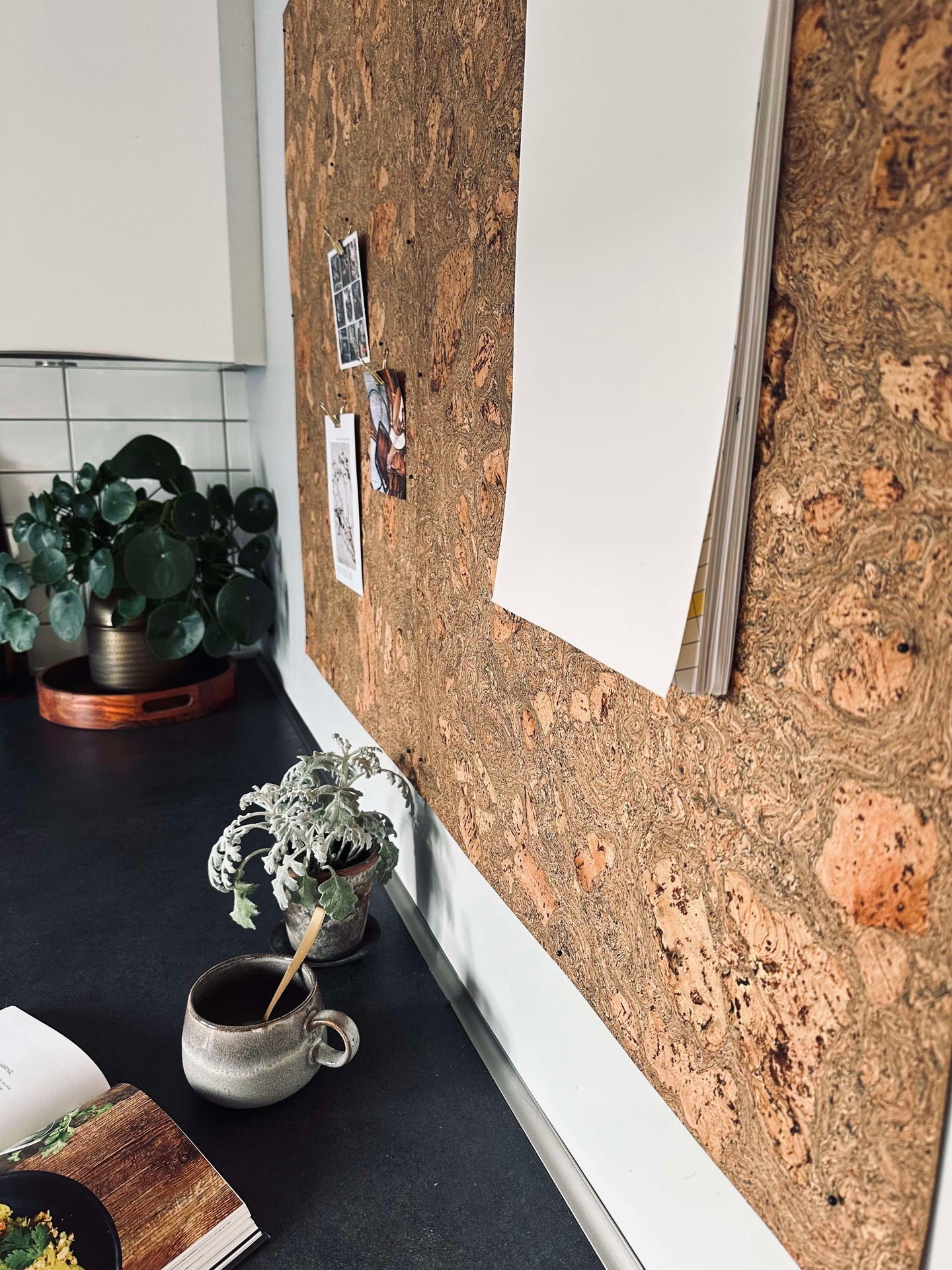 Korkplate 60×90 – Iceberg grey