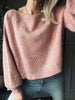 Strikk med ballongermer - Old Rose