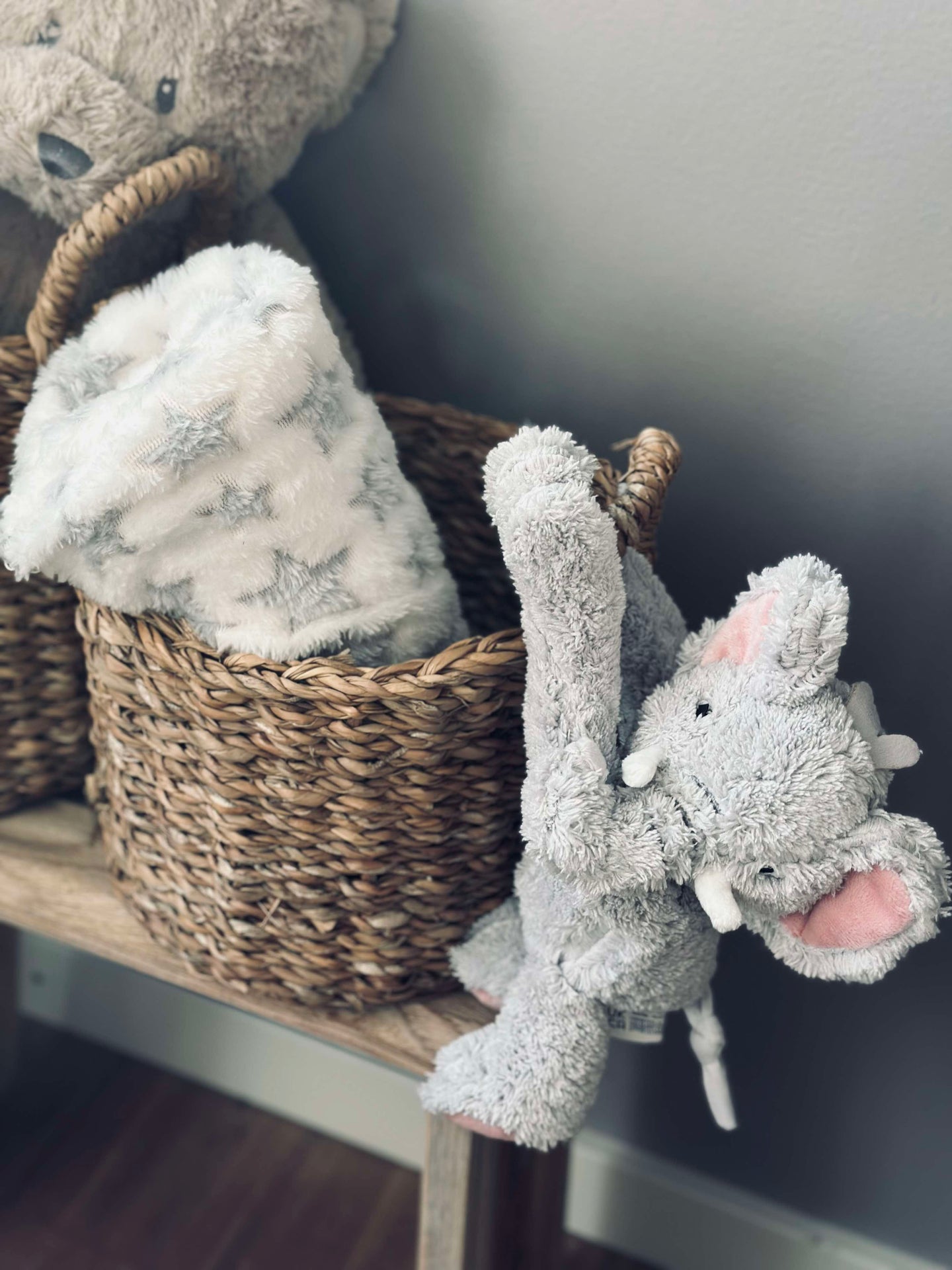 Babypteppe med bamse - Elefant