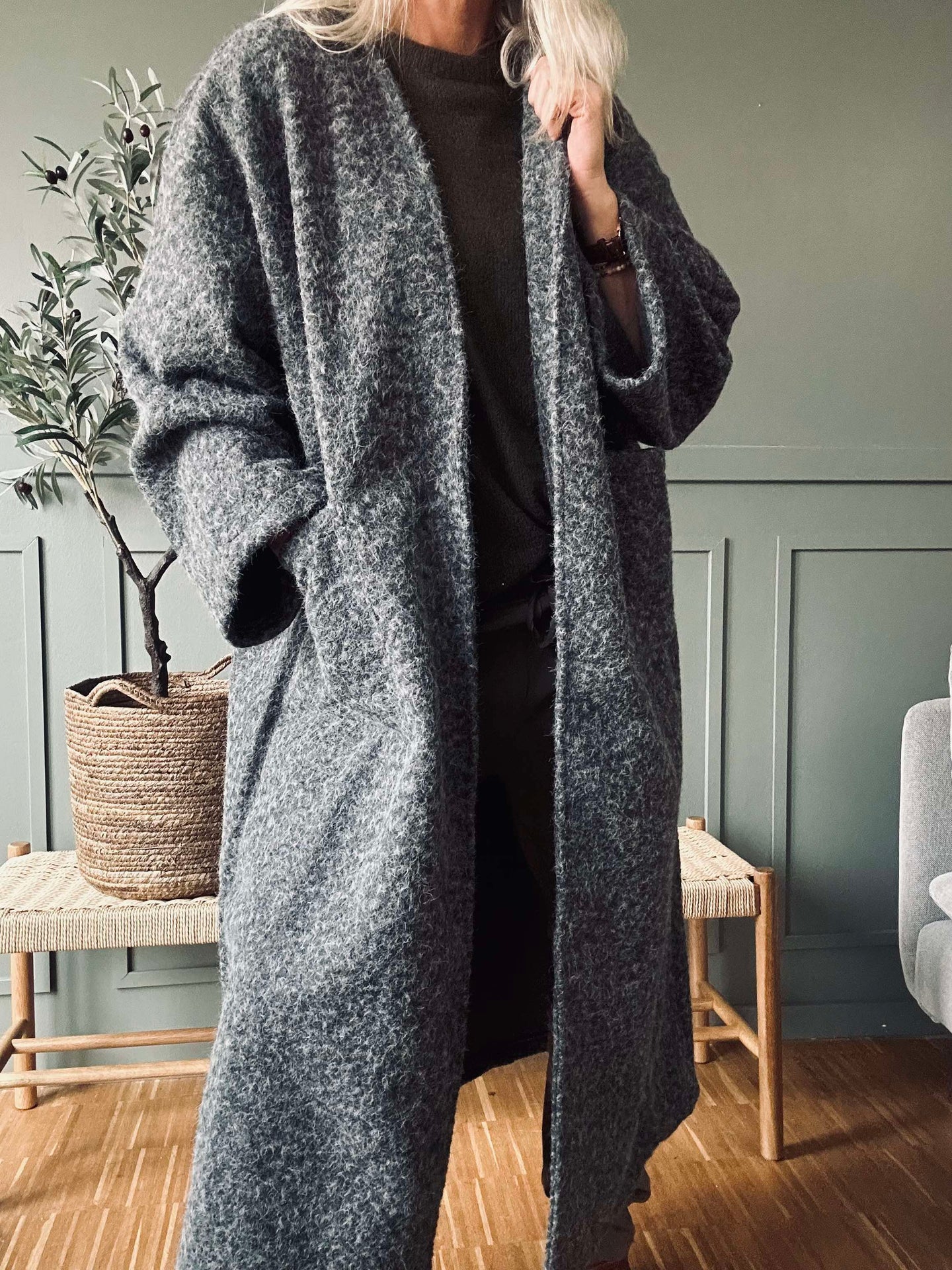 Jakke Belina - Oversize Grå