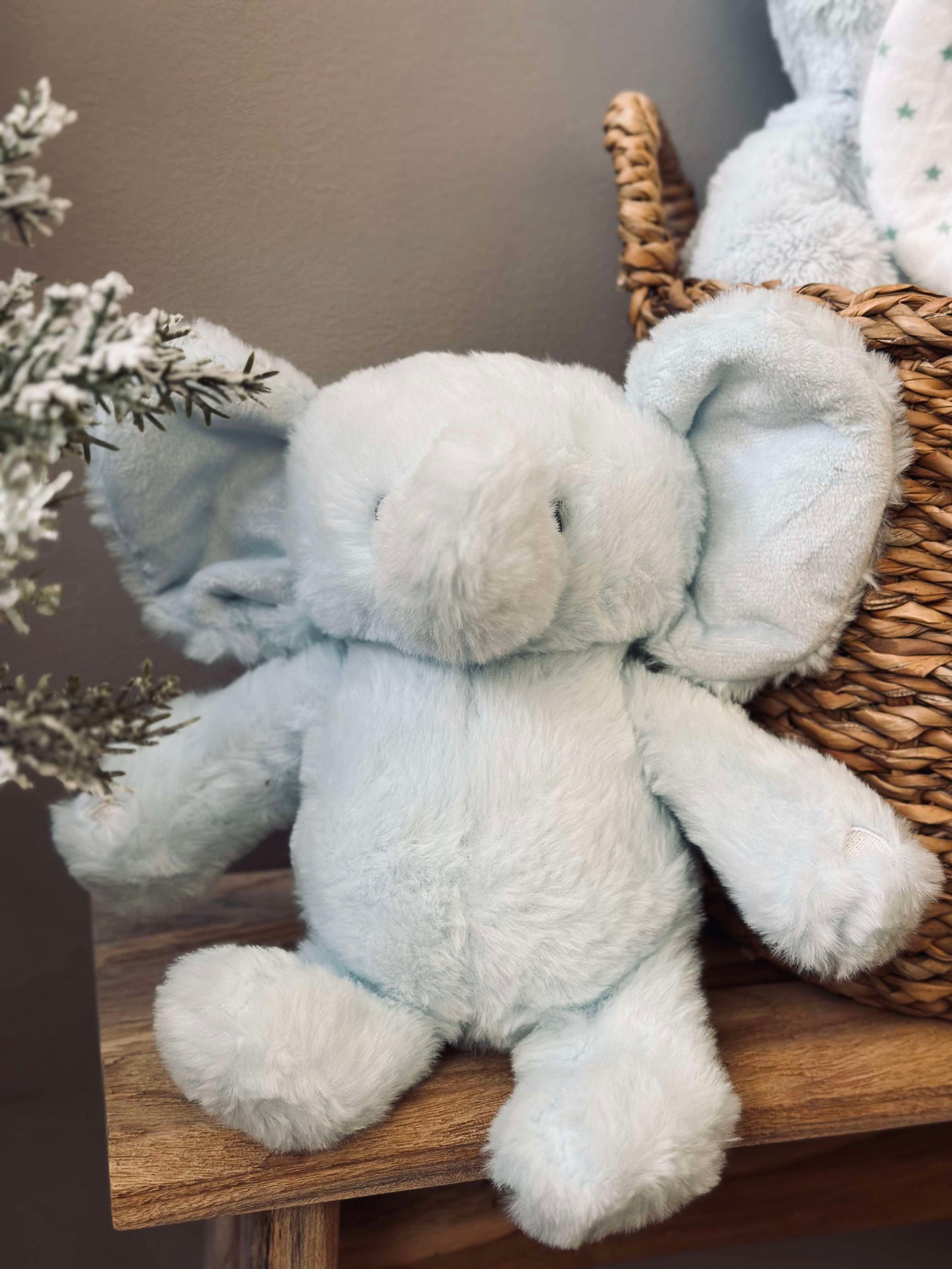 Bamse Elefant 25cm - Lyseblå