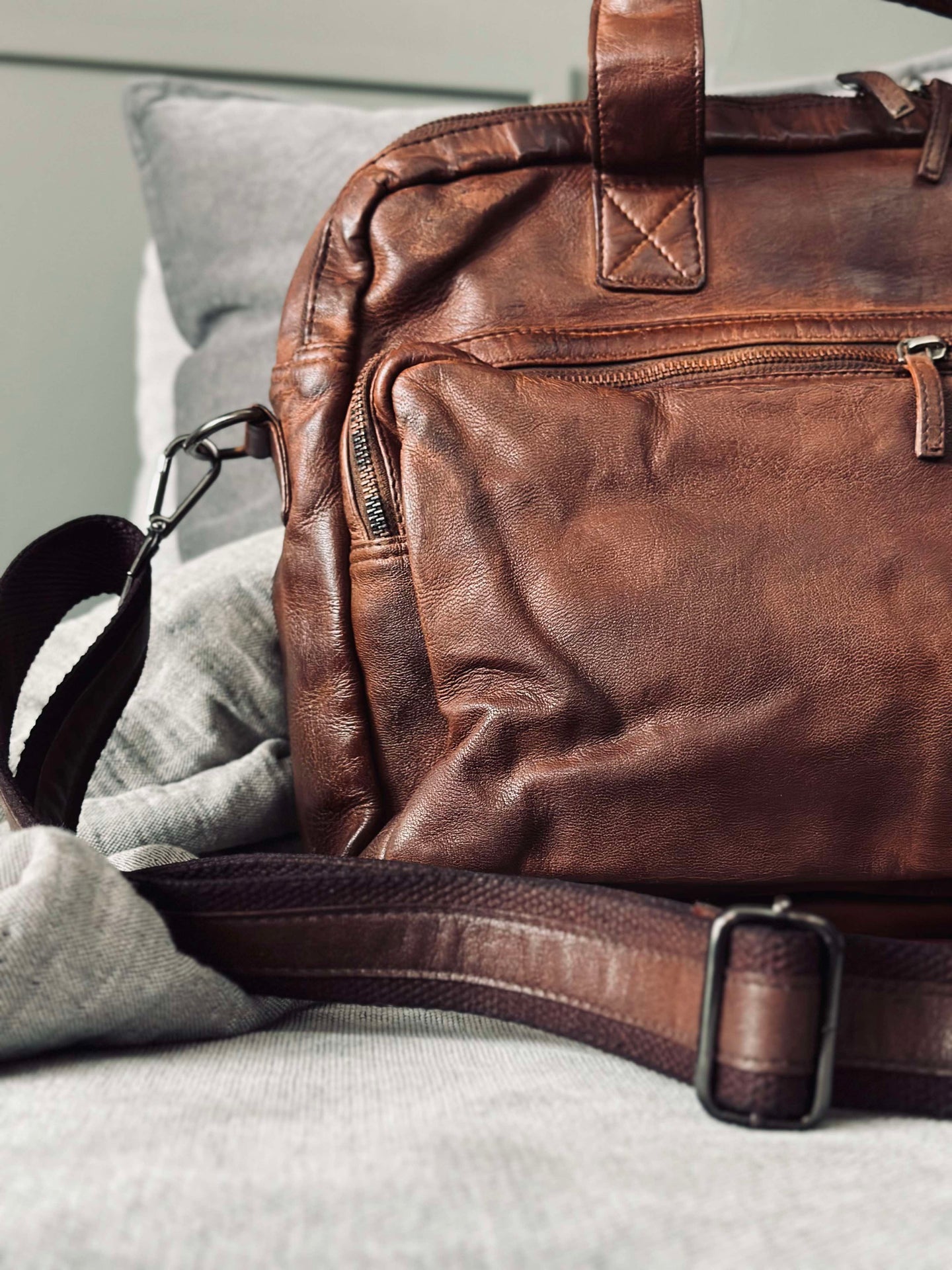 Arbeidsveske - Brown Cow leather