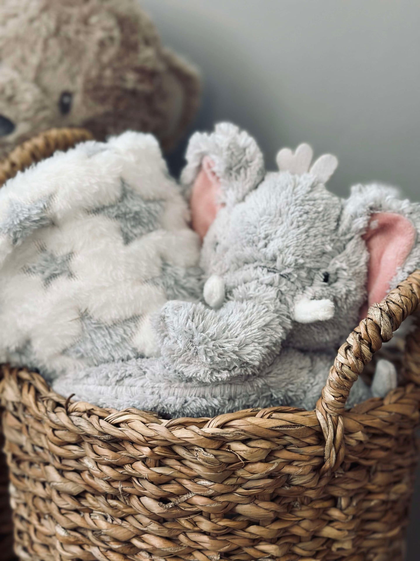 Babypteppe med bamse - Elefant