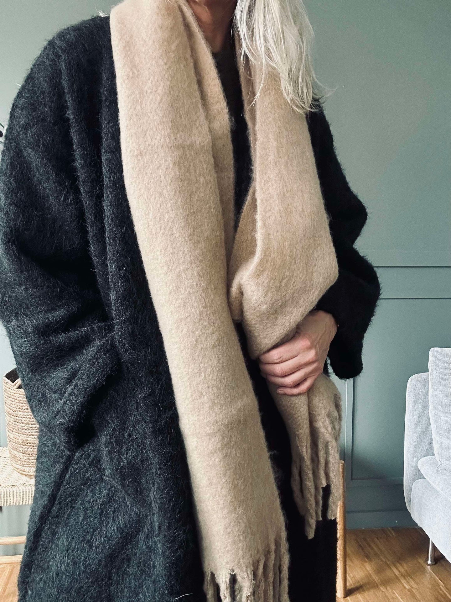 Skjerf Beige