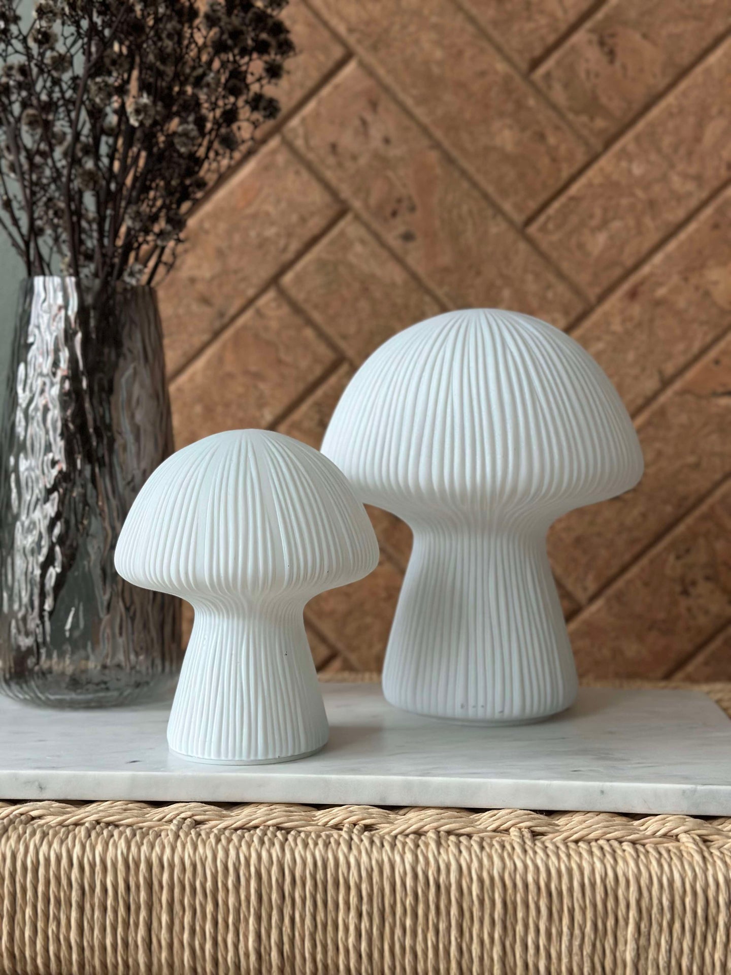 Mushroom Astrid - Hvit 20 cm