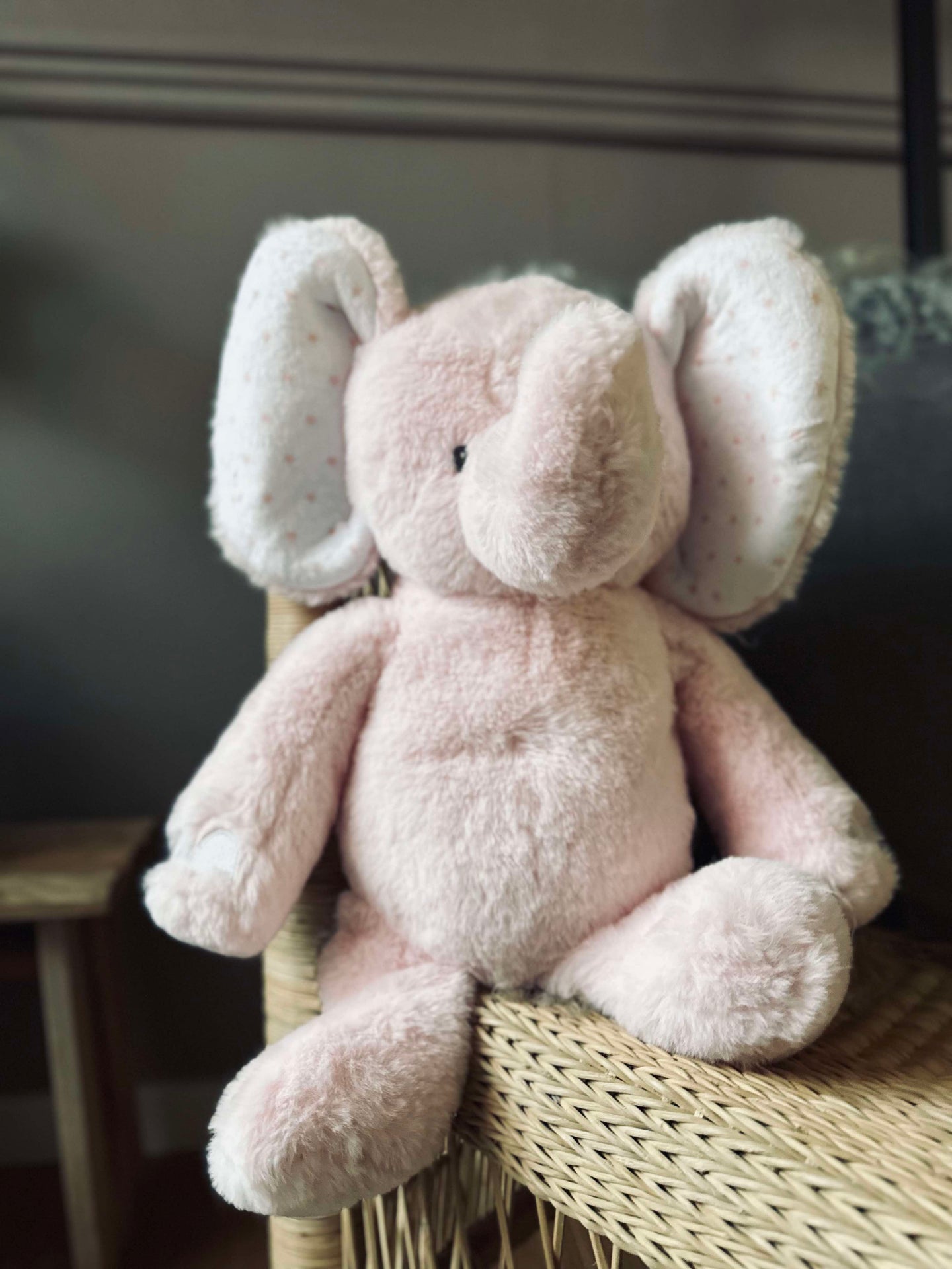 Kosedyr-elefant 38 cm - Lyserosa