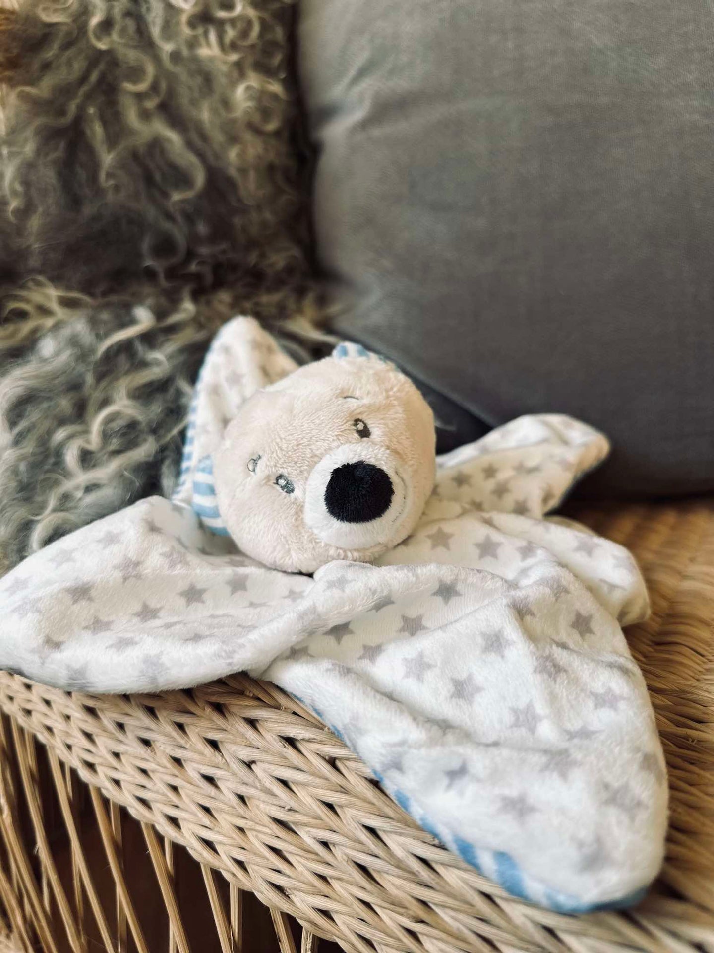 Koseklut til baby - Lyseblå