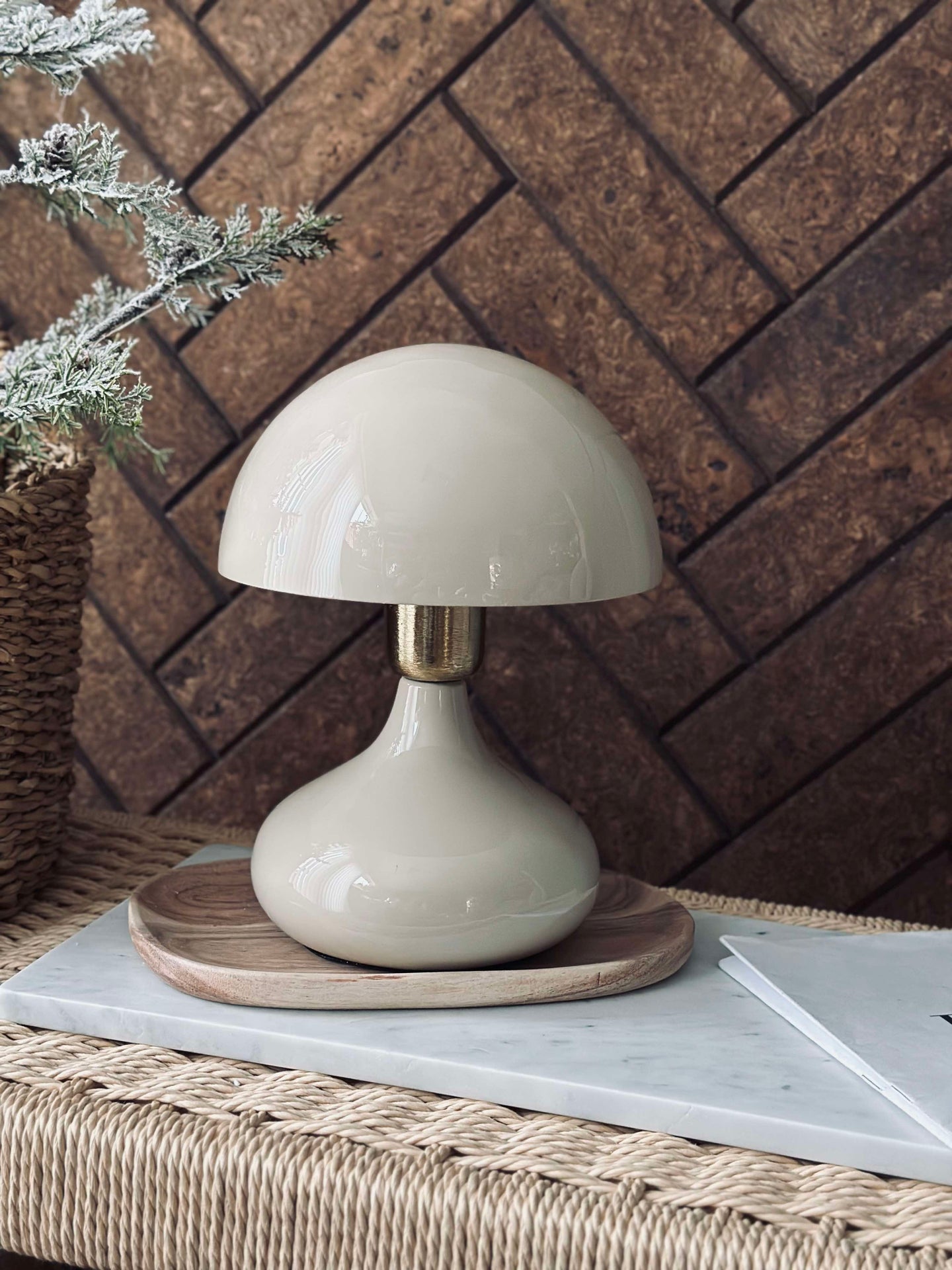 Bordlampe NOYA - Beige