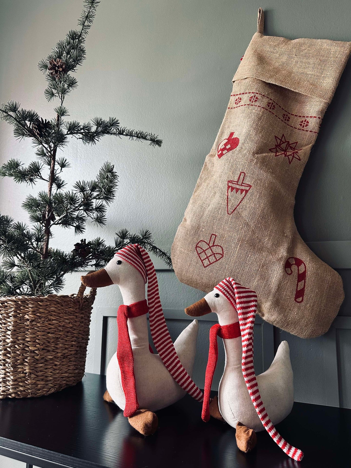 Juleand med lue - Medium