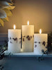 LED Bloklys Jul - Sett med 3 stk