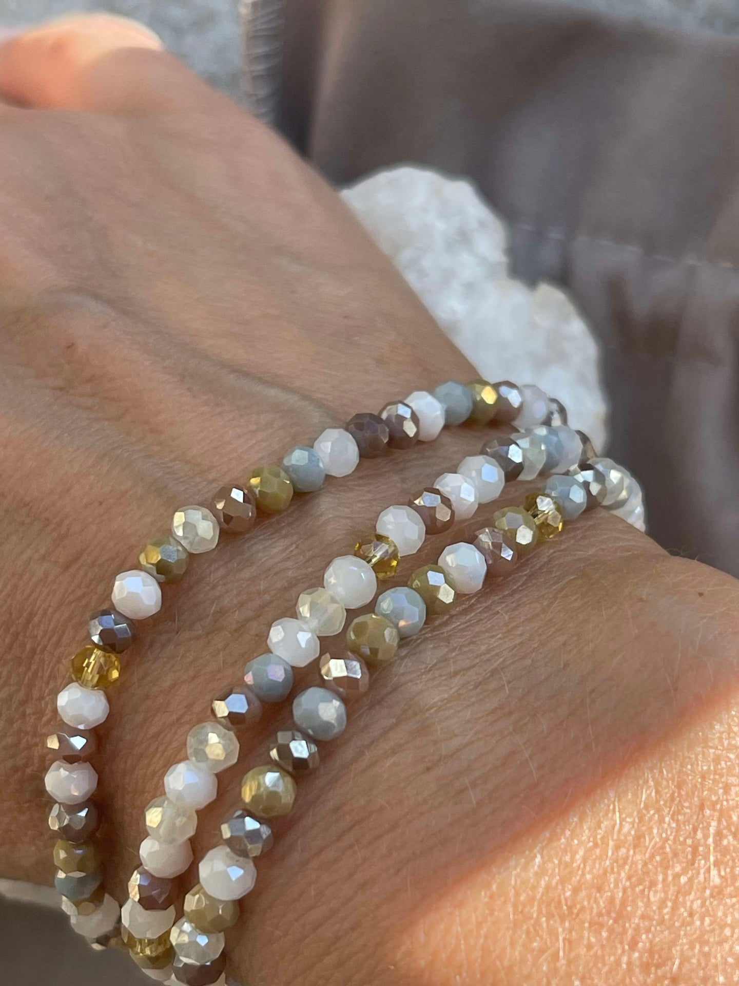 Armbånd ANNA Nature - Sett med 3 stk